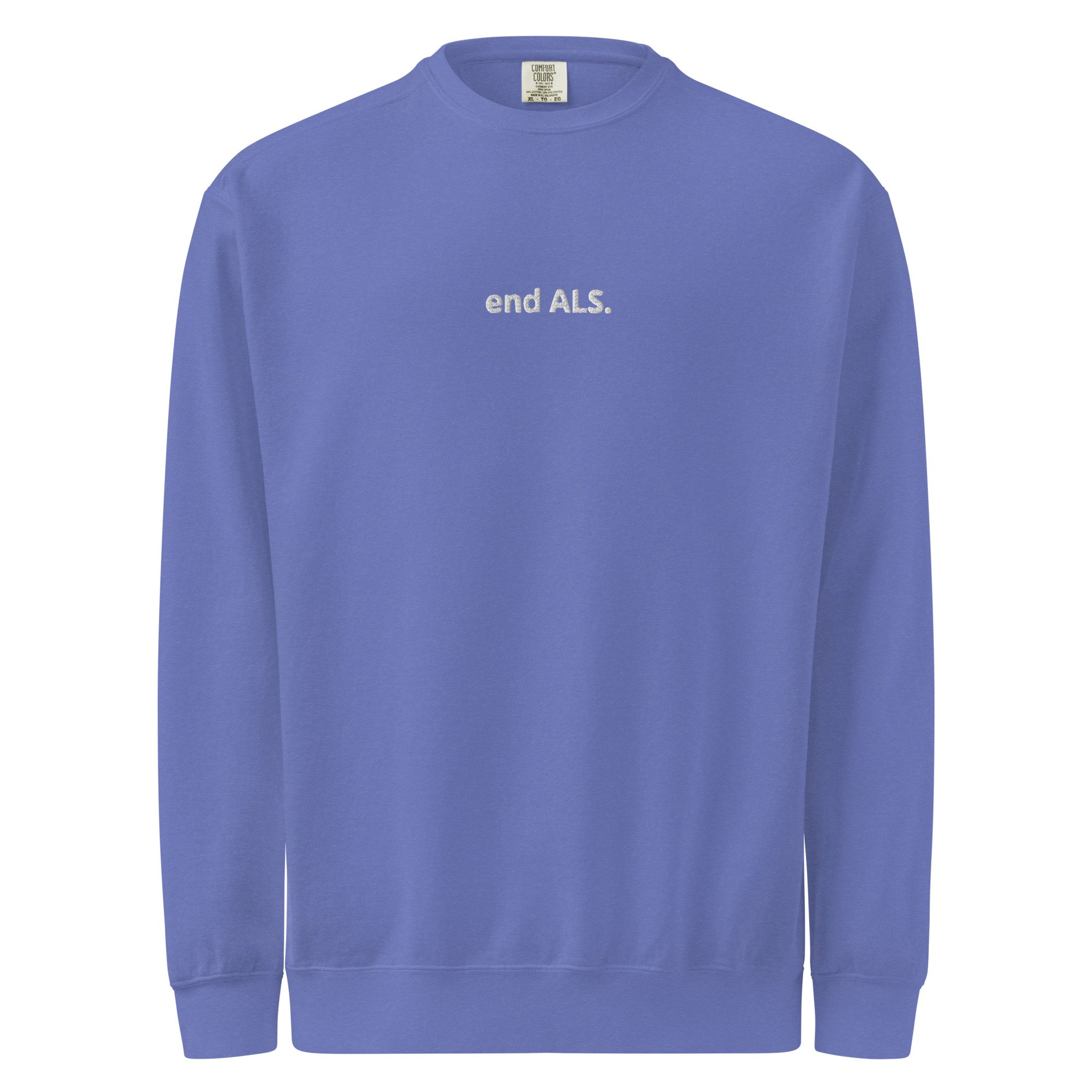 End ALS embroidered unisex crewneck