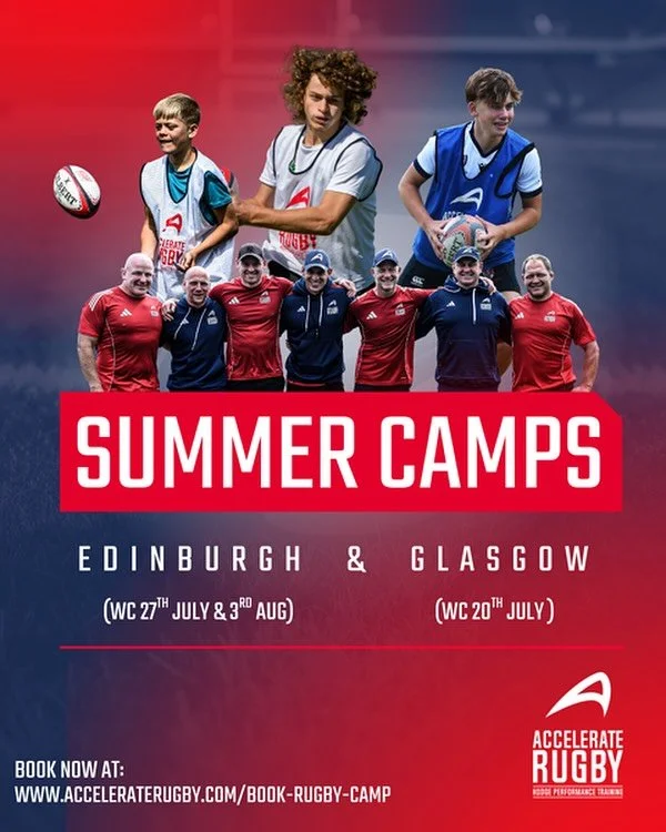 Can&rsquo;t wait for Summer. Usual mix of quality experienced  highly qualified coaches (plus 2-3 we are very lucky to have with us) and great kids. Please book early judging by bookings. https://www.acceleraterugby.com/book-rugby-camp
