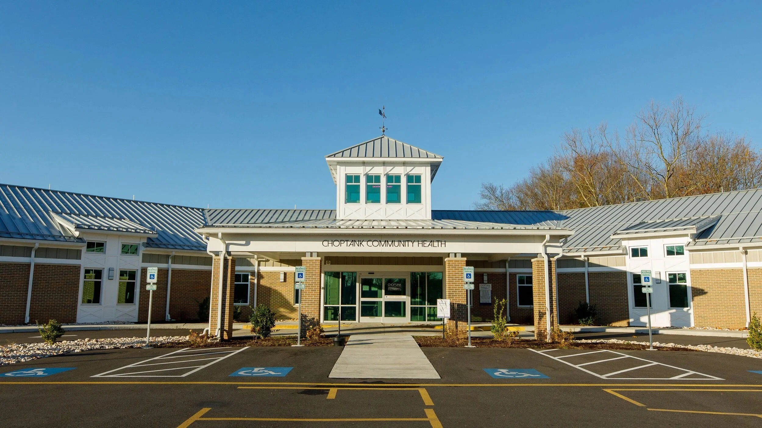 Exterior shot of Choptank Health building