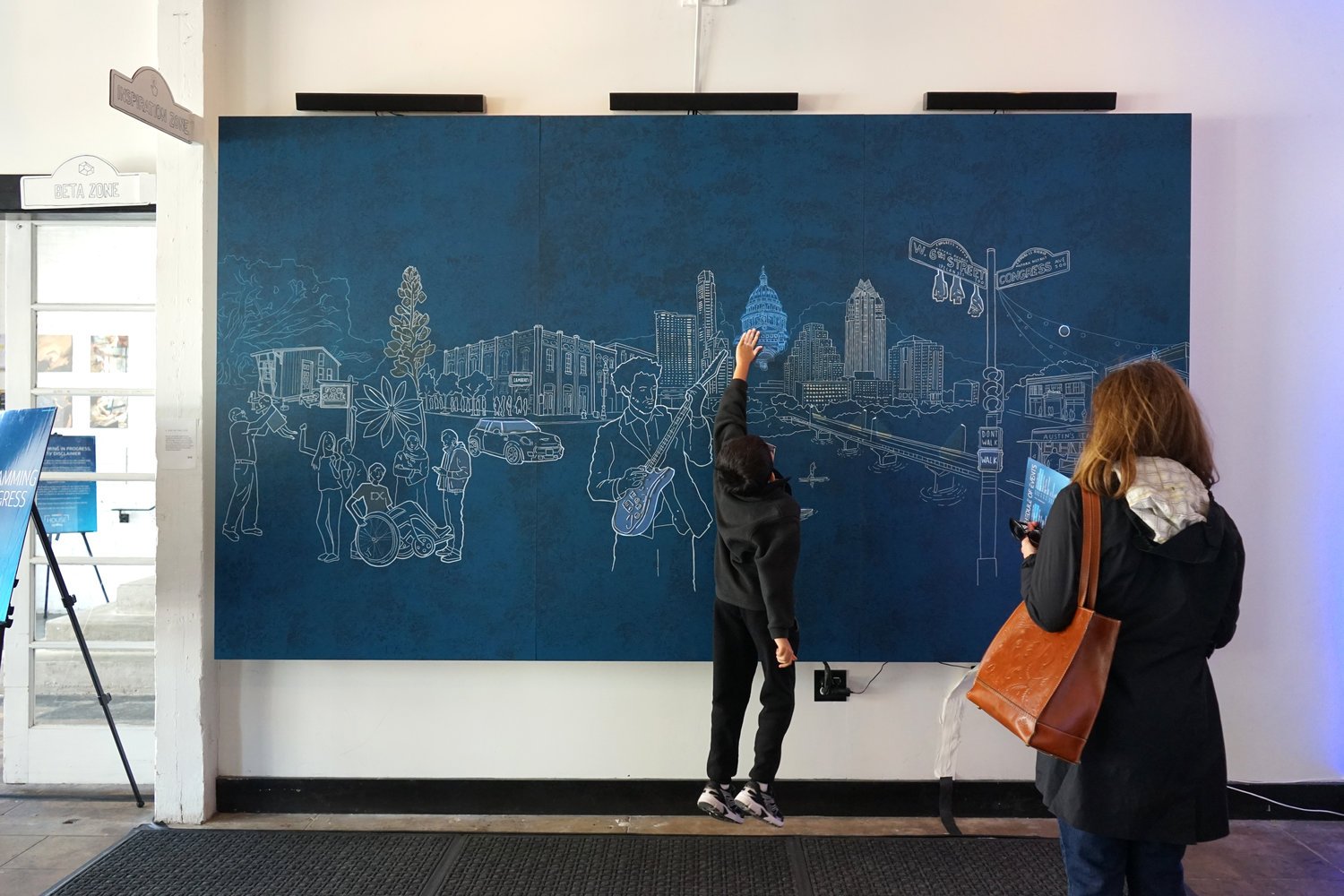 Interactive Mural x Capital One at SXSW