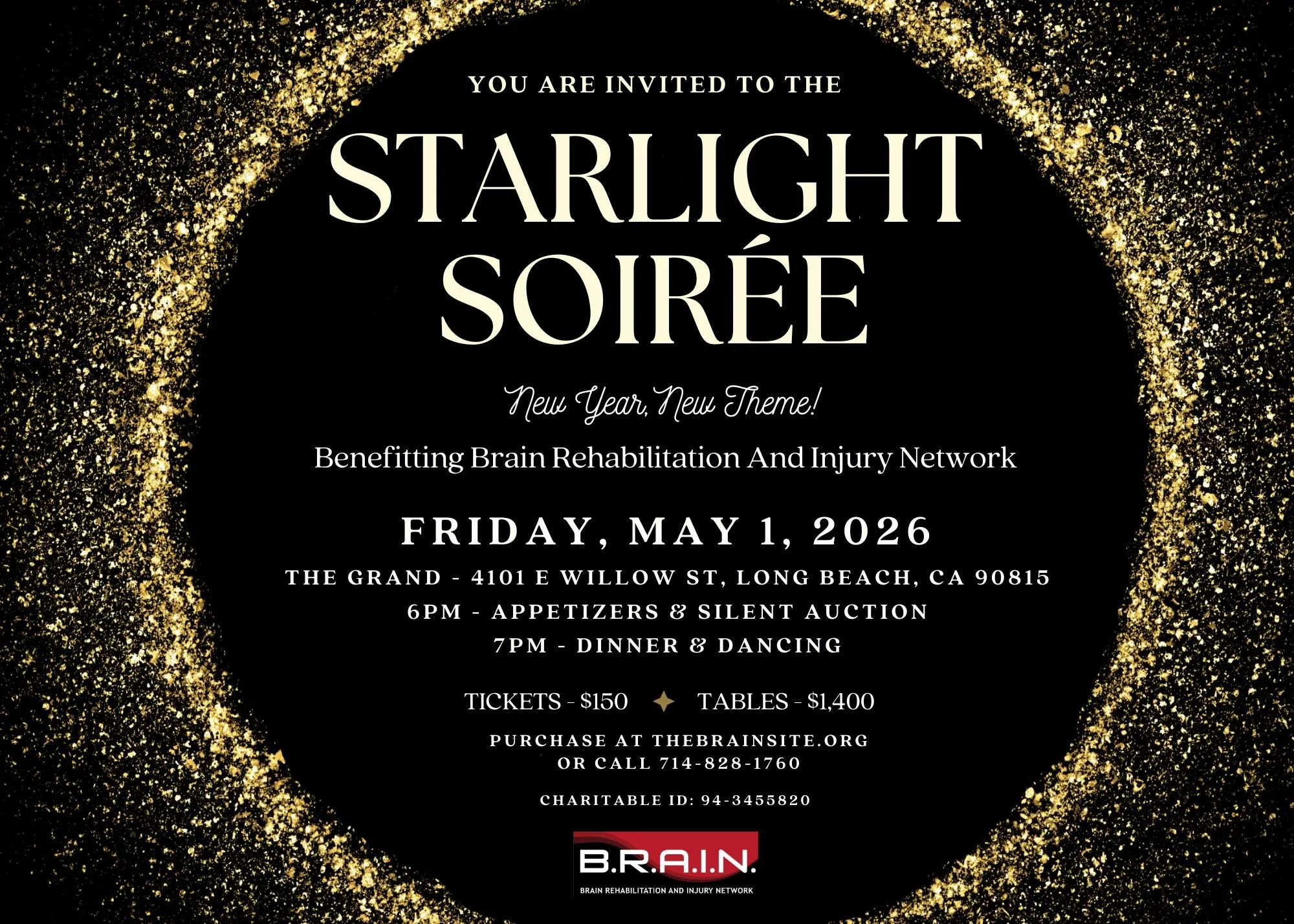  B.R.A.I.N. presents: Starlight Soirée - Tickets now available