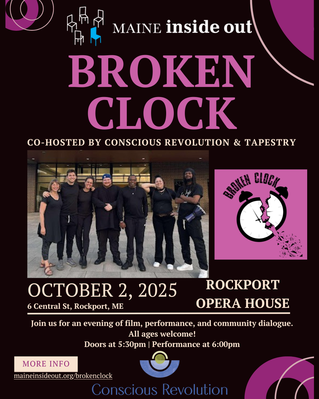 “Broken Clock”, an original play about incarceration, gun violence, grief, family, trust, and time.