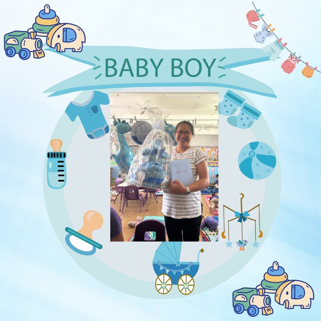 Baby Shower for Ms. Che🎉🥰 Congratulations!!
We all excited to see her baby boy💕

#lumbinipreschool
#hawaiimom
#hawaiimommy
#hawaiilife
#kidsartwork
#preschoolhawaii
#preschool
#hawaii
#honolulu
#school
#toddlerhood
#toddlergirl
#toddlerboy
#learnj