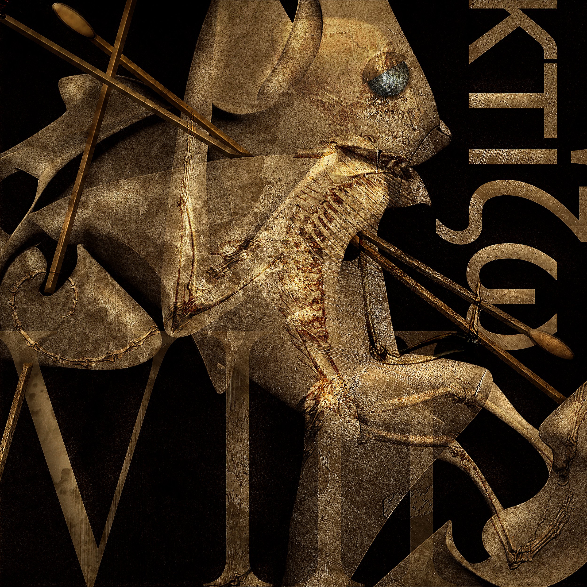 CRE8 – vibrant surreal digital artwork by J. Coleman Miller featuring layered abstract forms, bold colors, and dynamic textures