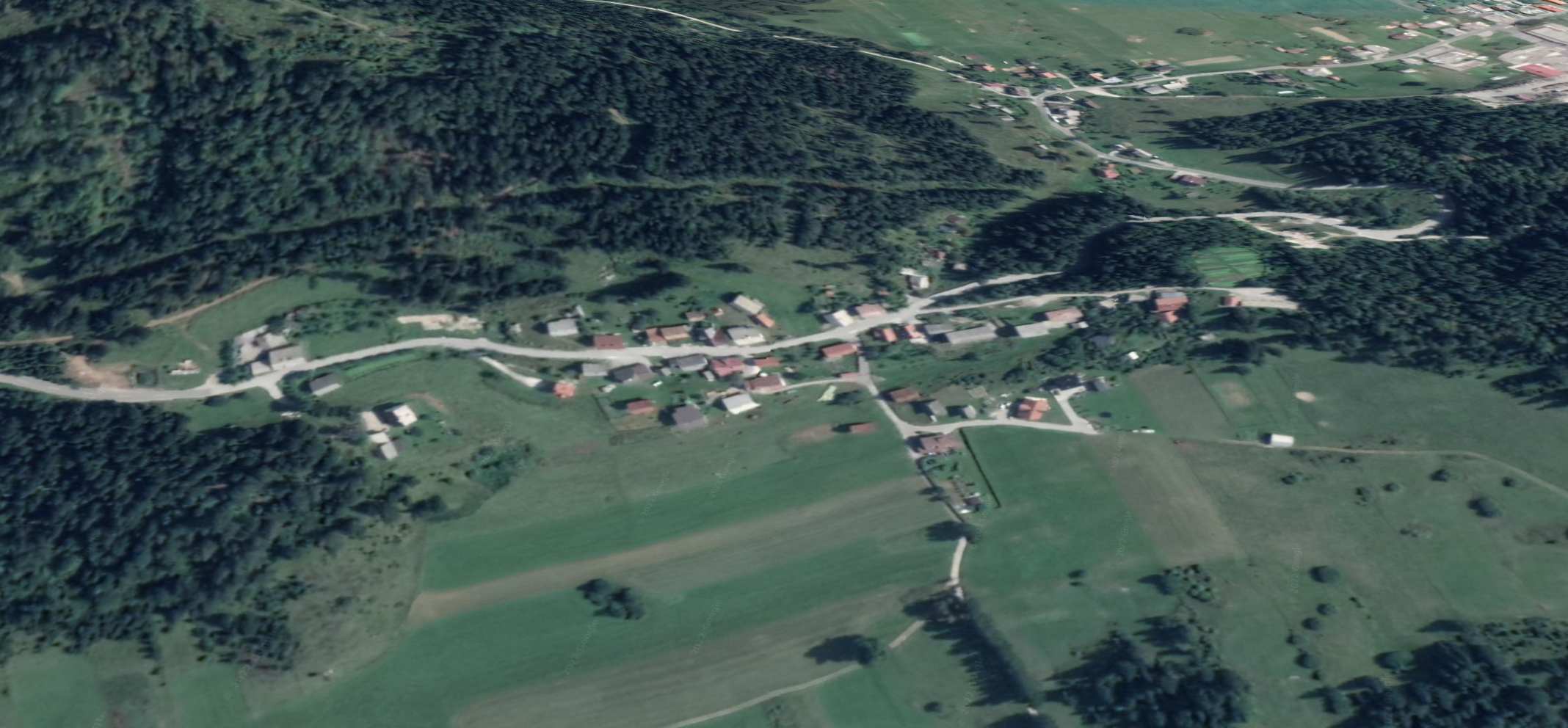 Aerial view of what Gehack looks like today.