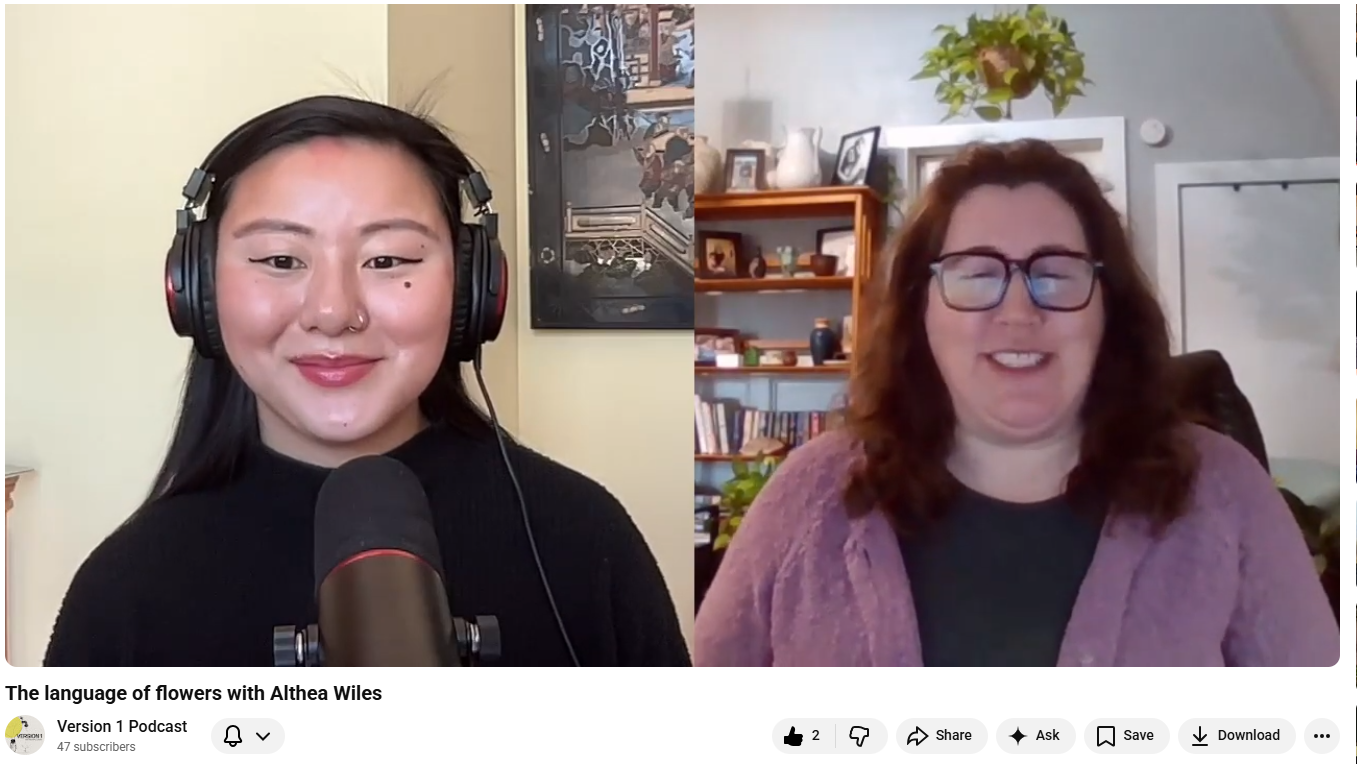 Talking Flowers and the Work Behind Them on Version 1 Podcast