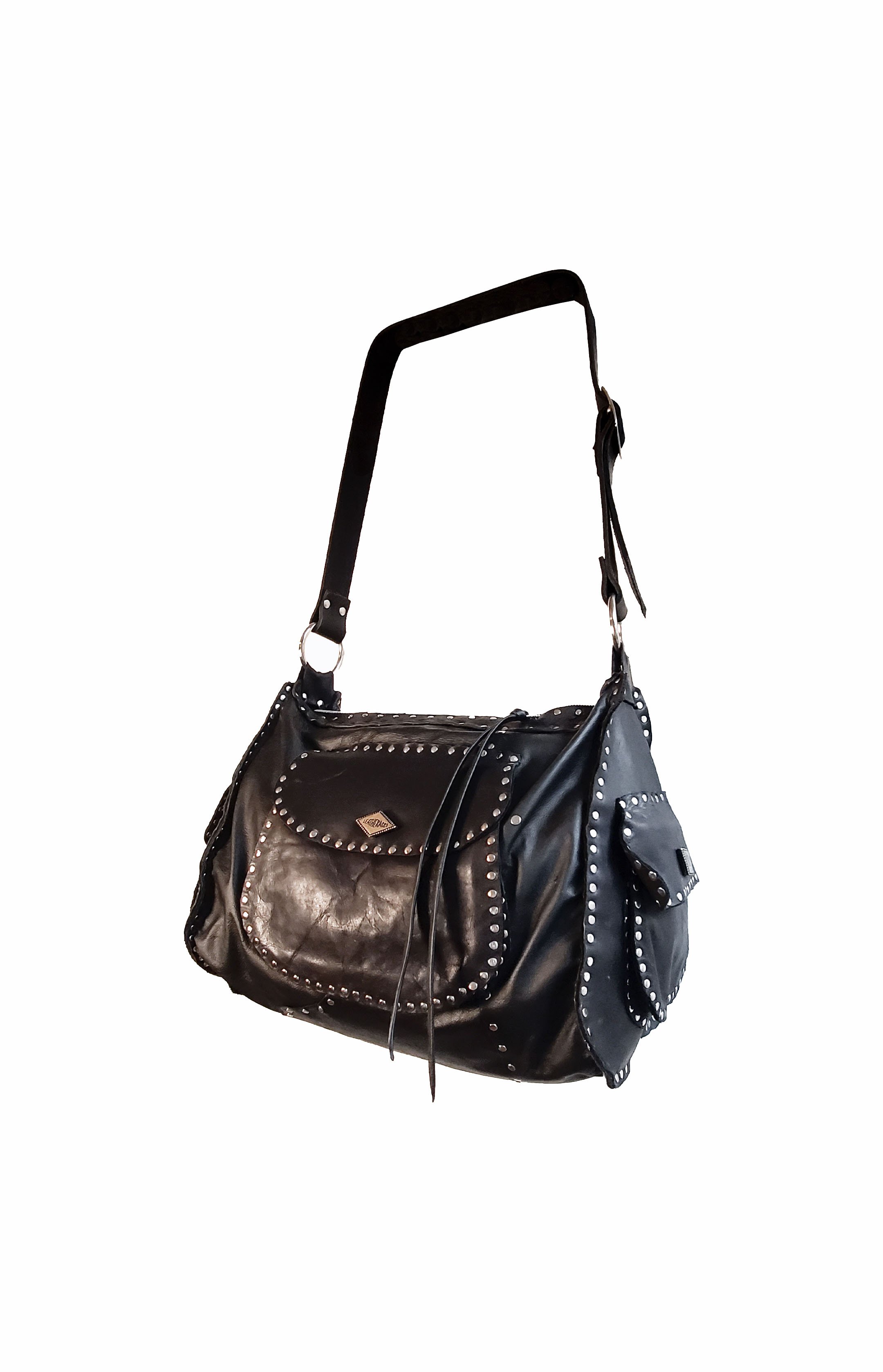 Valentino Black Leather Studded Wristlet Clutch Bag | Yoogi's Closet