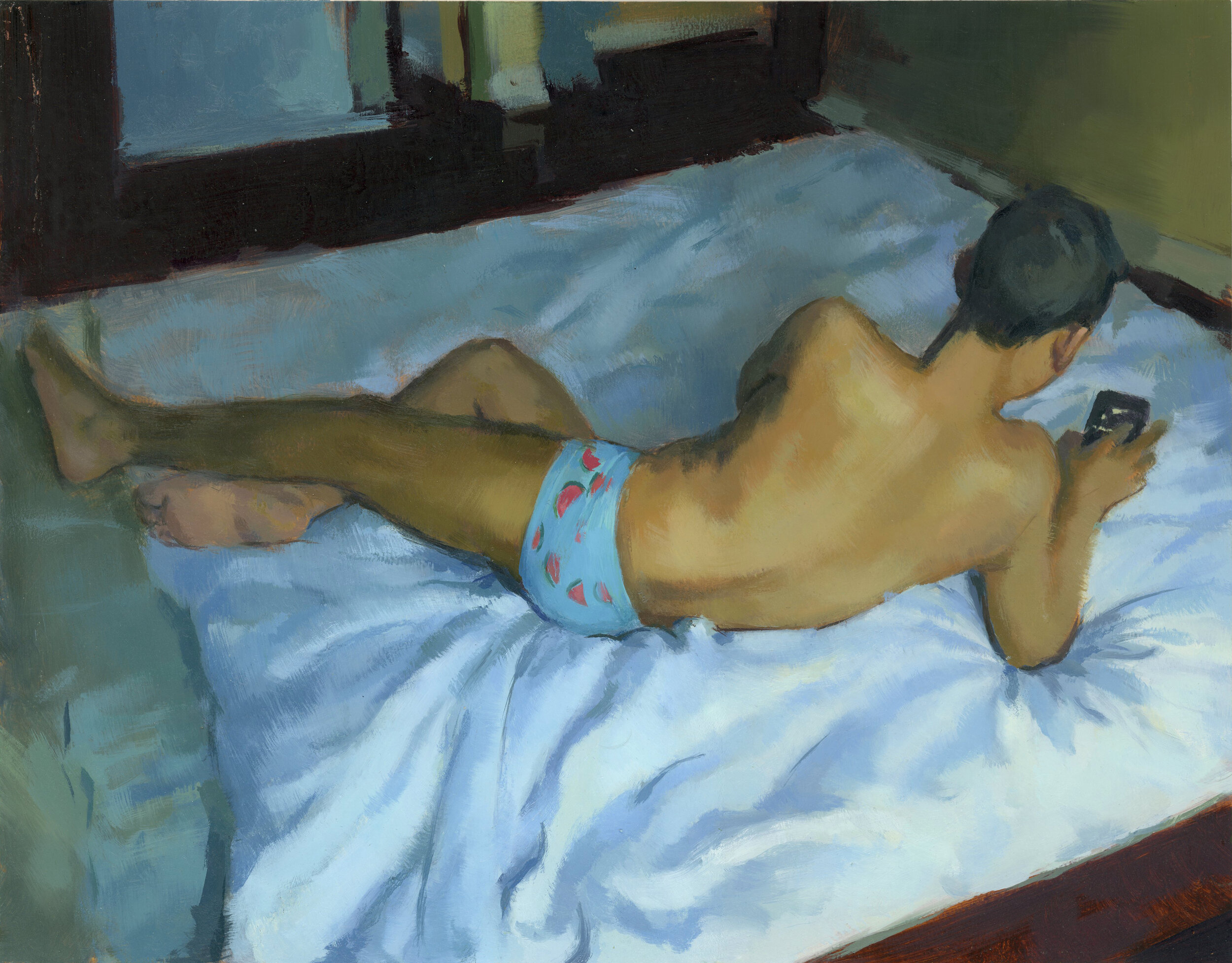 Looking
14x10.5
oil on paper
2018