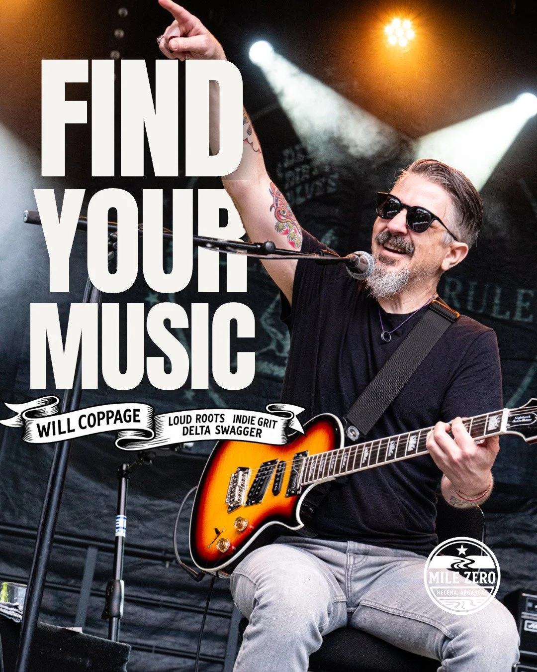 Meet the Mile Zero Delta Outdoor Festival headliner, Will Coppage! 🎸

Will Coppage is a Mississippi-born singer-songwriter, multi-instrumentalist, and MFA-trained author whose music blends cinematic indie storytelling with raw emotional energy.  His