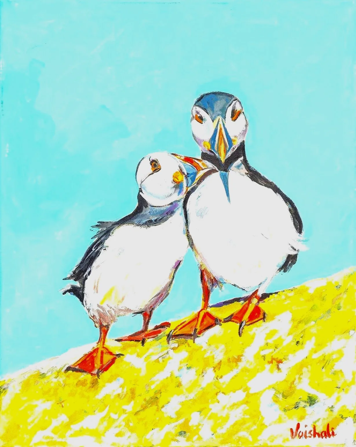 Livin' the good life ( 15 " x 20")  Acryllics on canvas