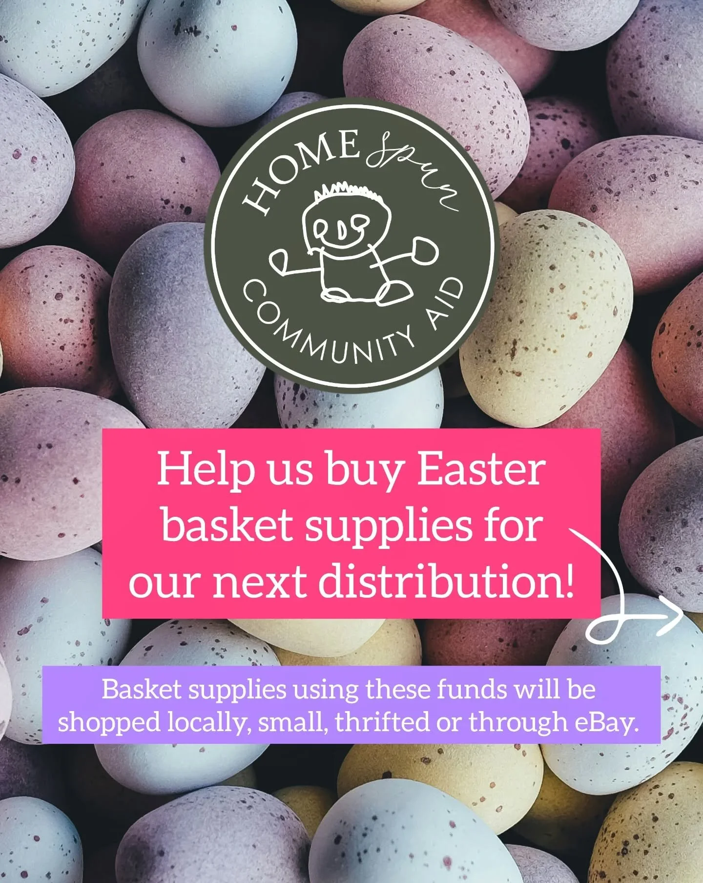 We want to help local families celebrate Easter but we need your help! Donations of empty Easter baskets, toys in excellent gift-giving condition or new stuffed animals are welcome! 🐇🌷

You can also support us by donating to our Venmo so we can buy
