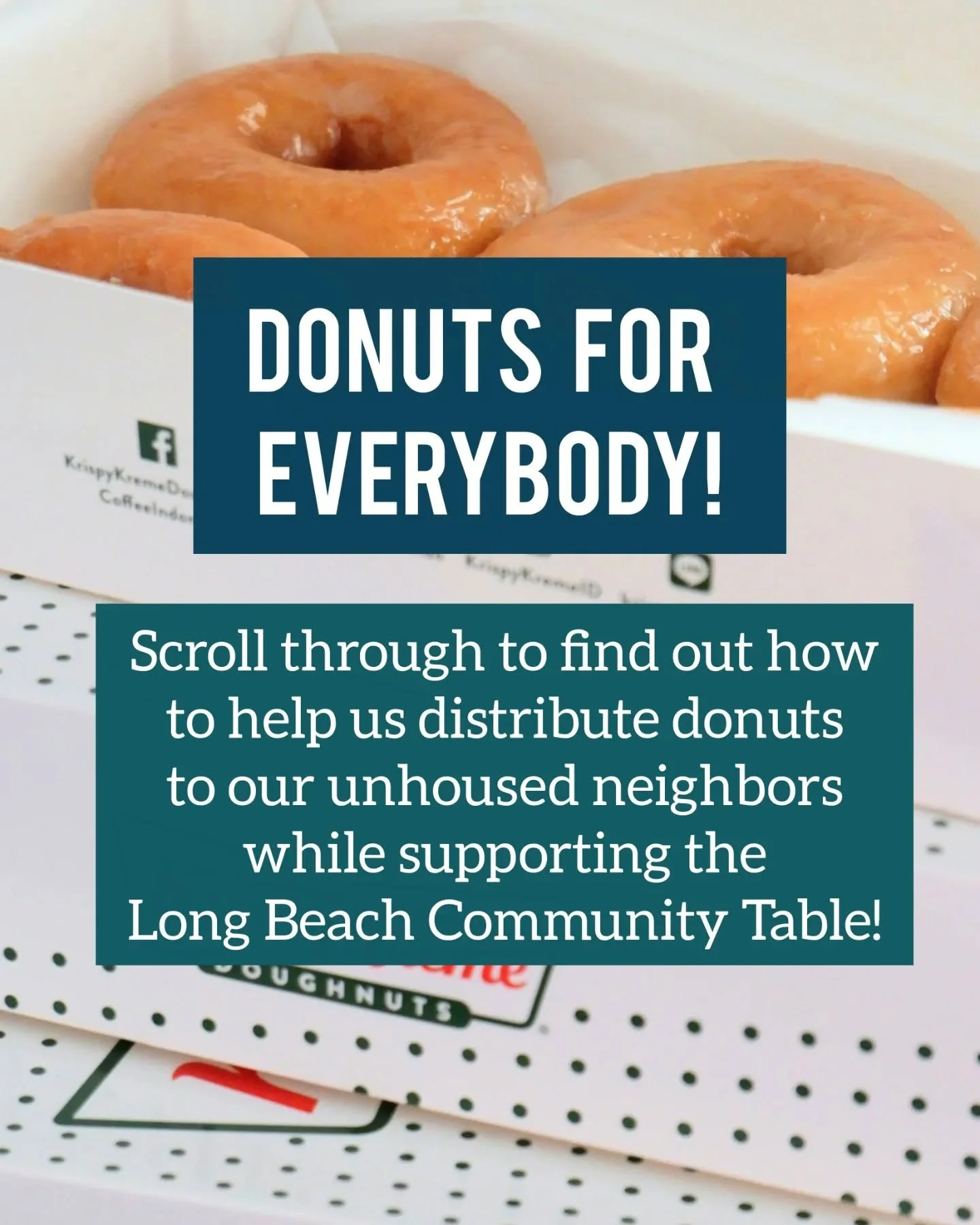 Help us support the @lbcommunitytable and feed our neighbors! Scroll through to find out how to contribute! 🍩