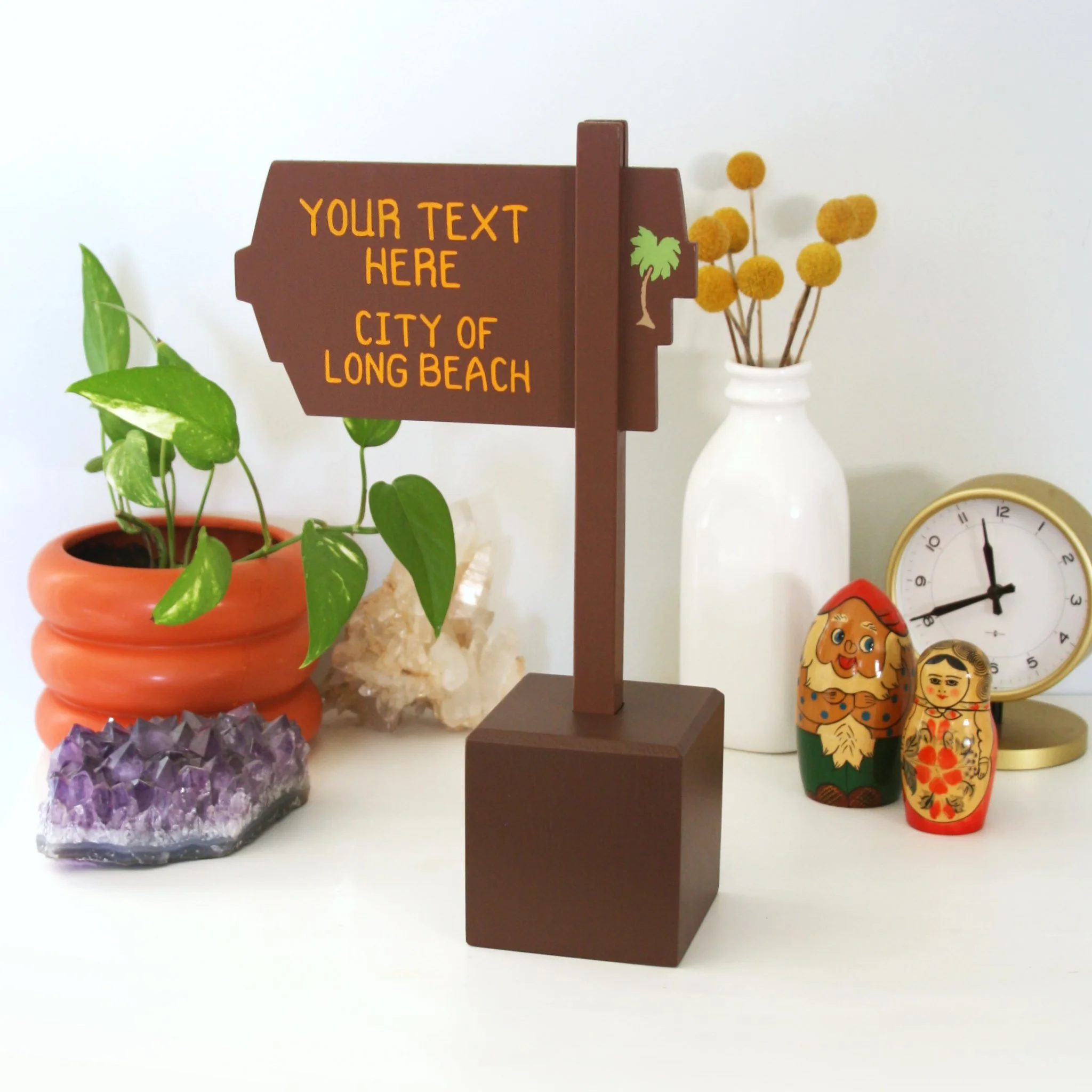 NEW! Mini Table Top Sign With Base