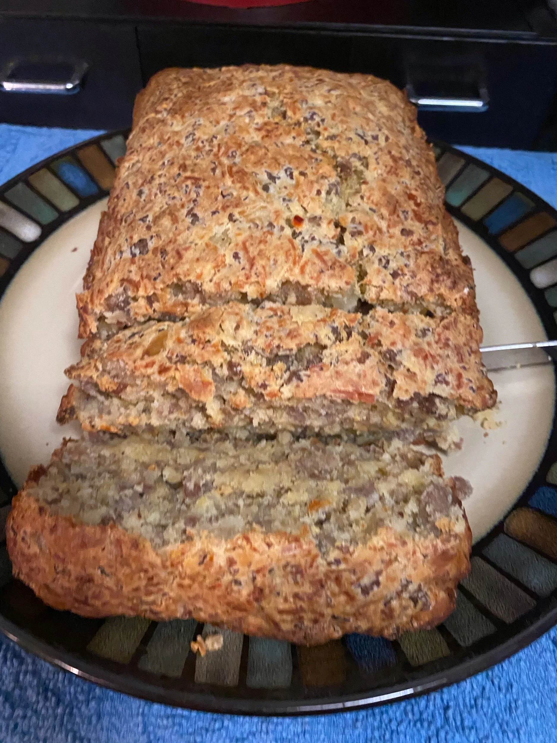 Sausage, Egg and Cheese breakfast bread