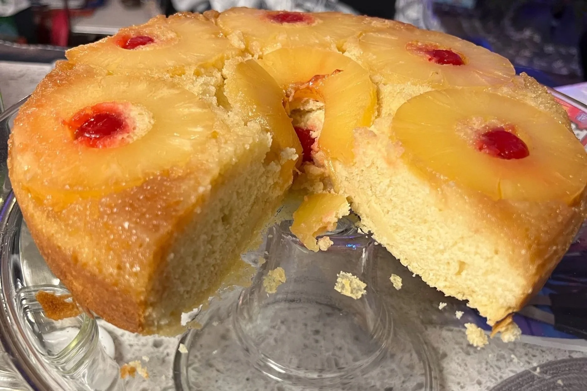 Pineapple upside down cake