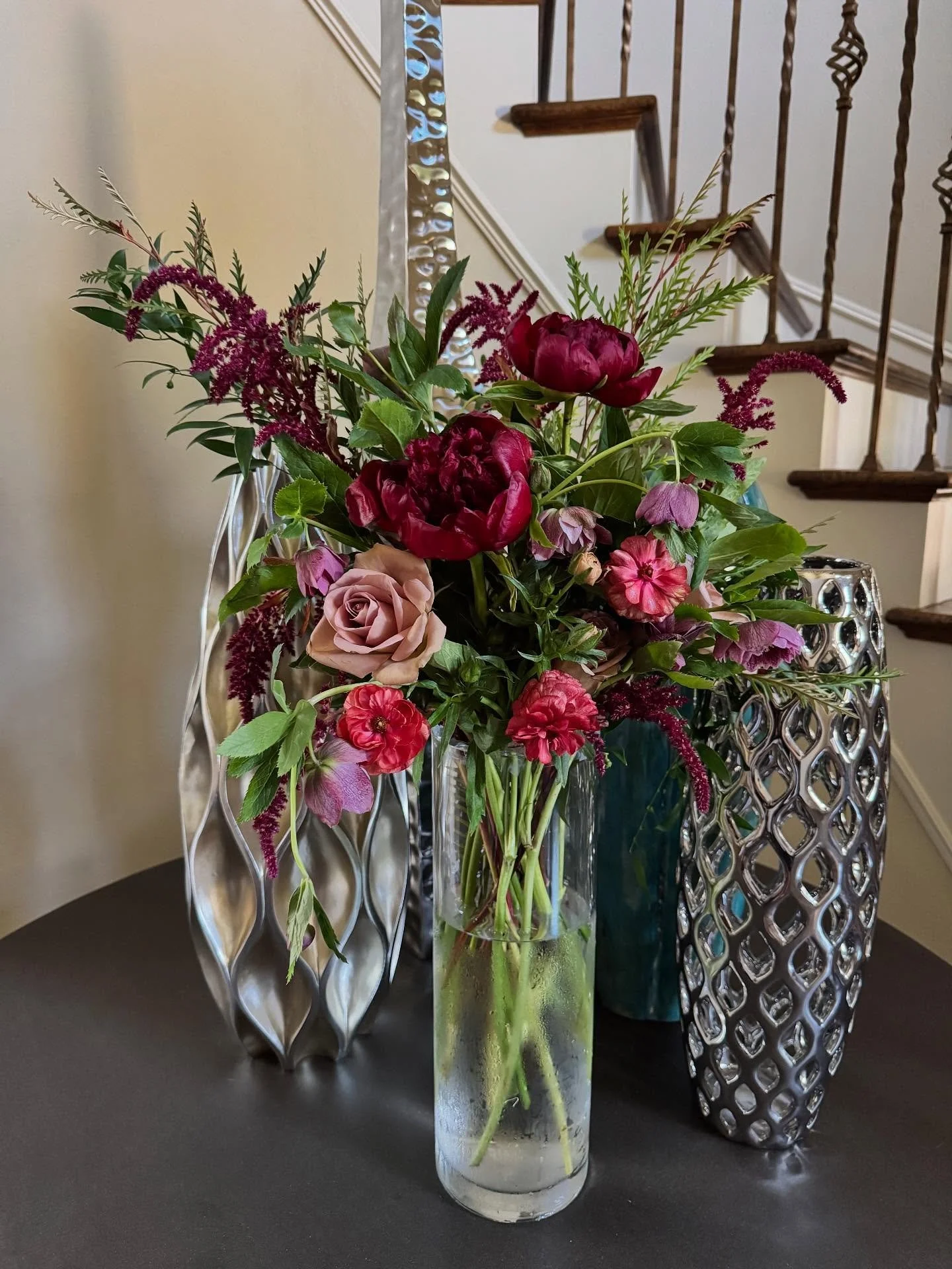 Milestone birthdays are worthy of elegant blooms!  We filled the house and it was stunning!  #wedecorateyoucelebrate
