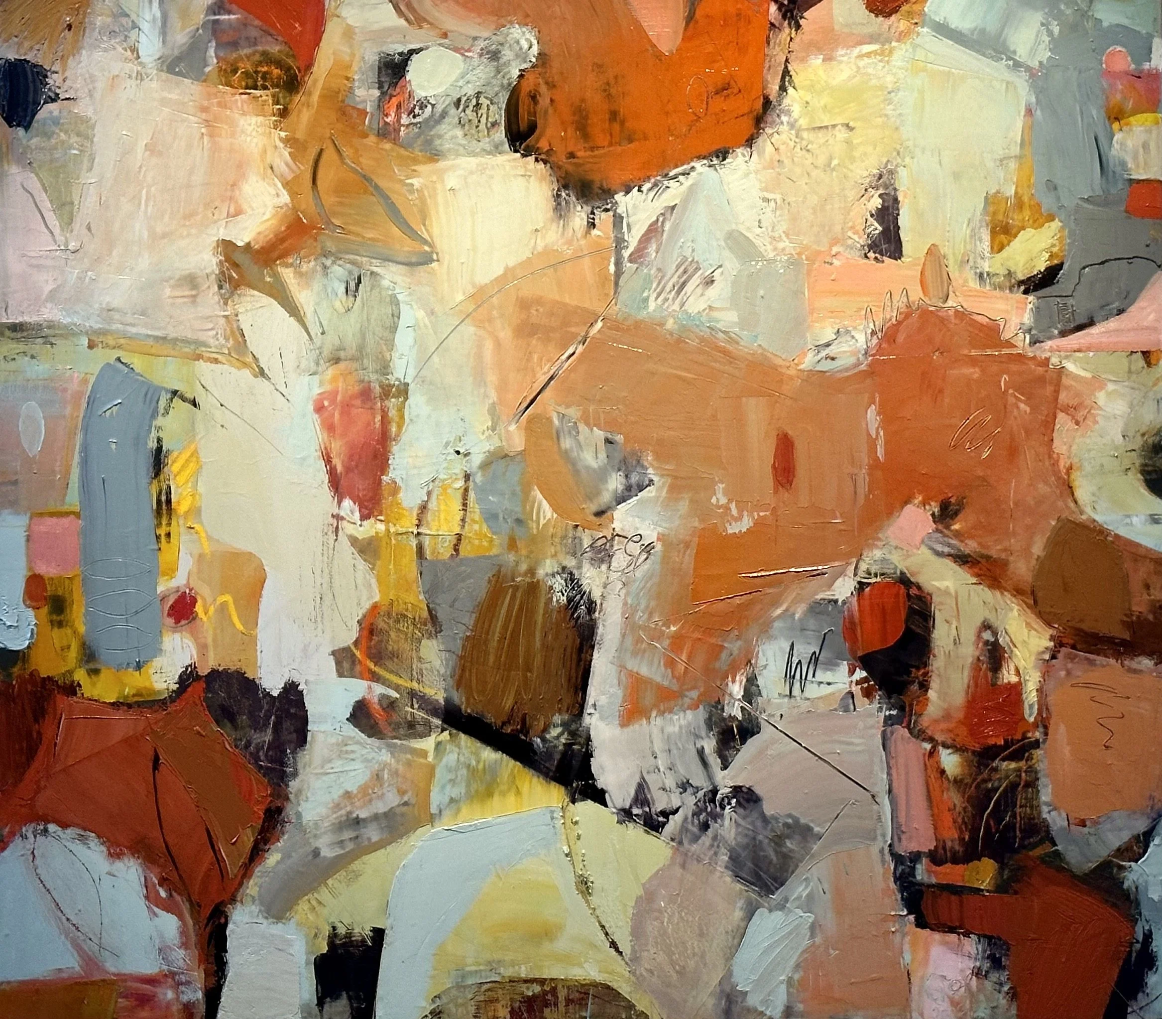 Banquet  45" X 50"  Oil on Panel