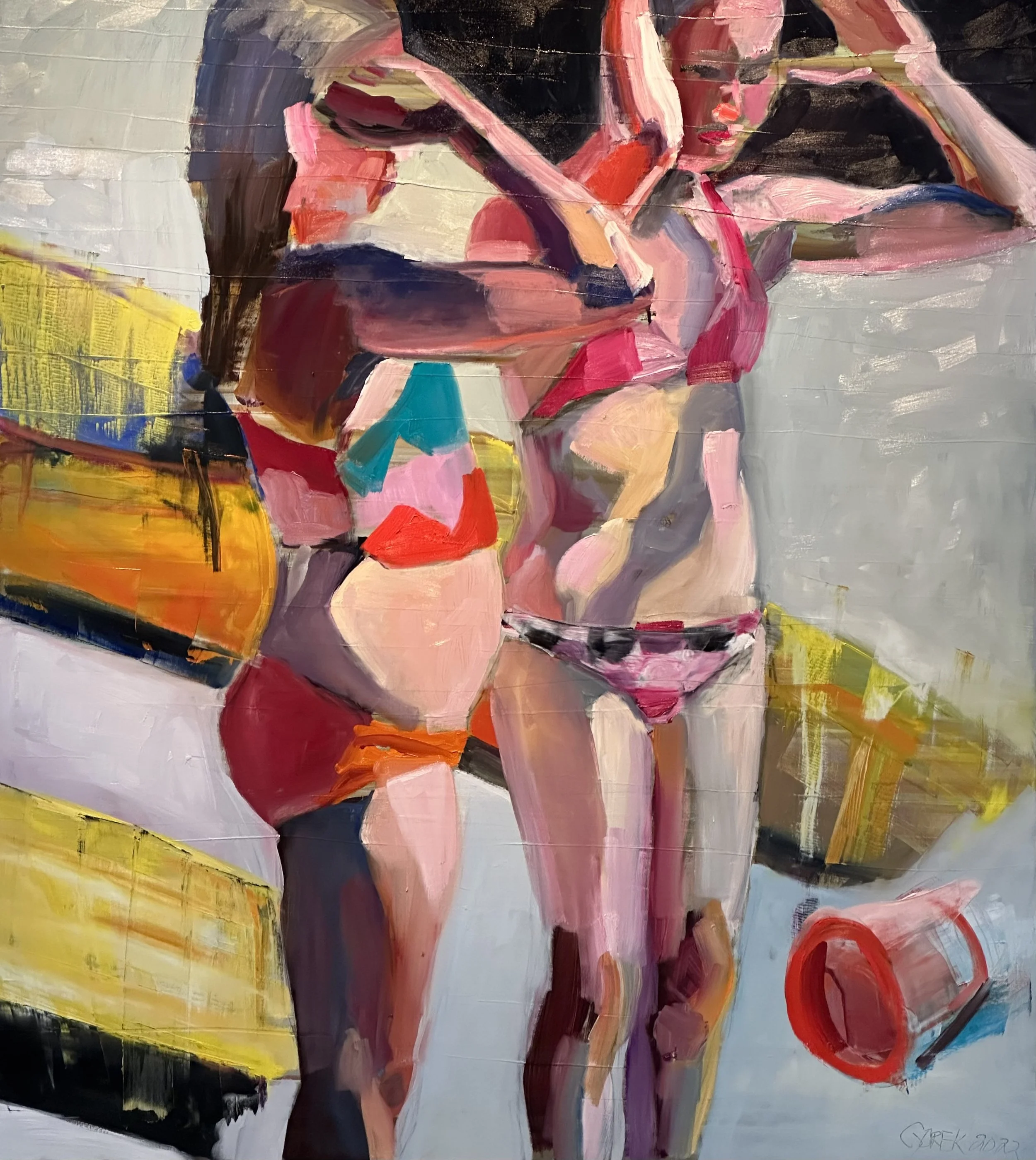 Kayak  50" X 45"   Oil on Canvas