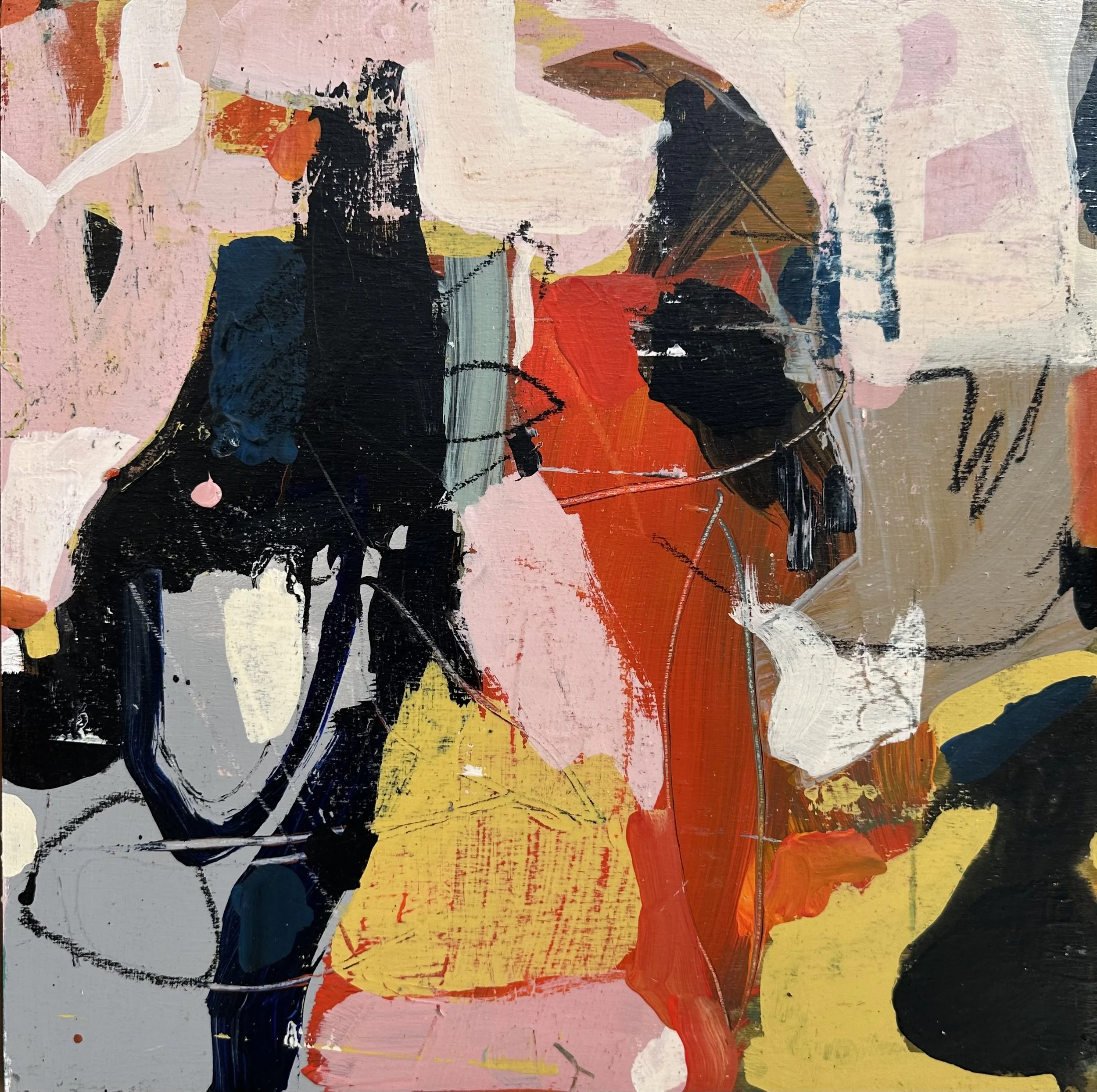 Connection  12"X 12"   Acrylic on Panel