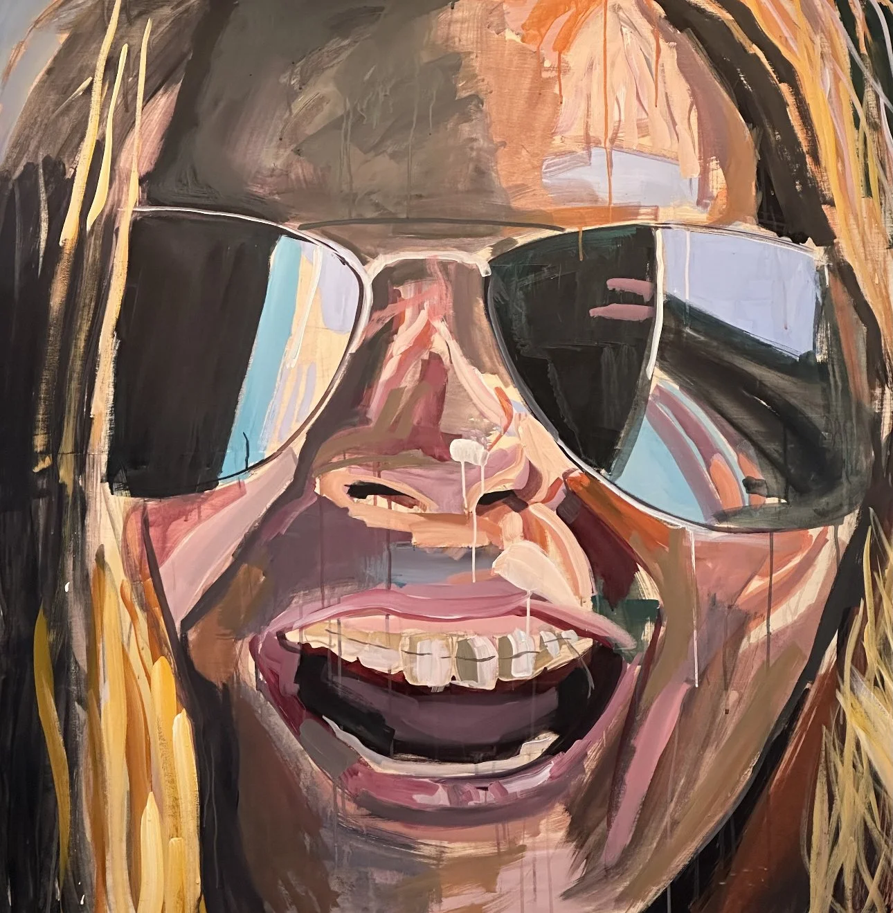 "Powder"  54" X 54"  Acrylic on Panel