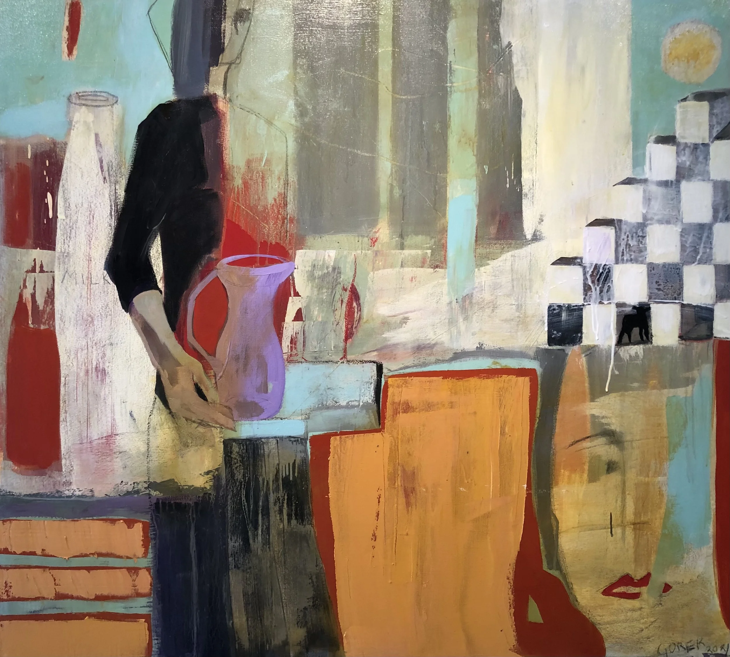 Milk
45"x 50"
Mixed Media
