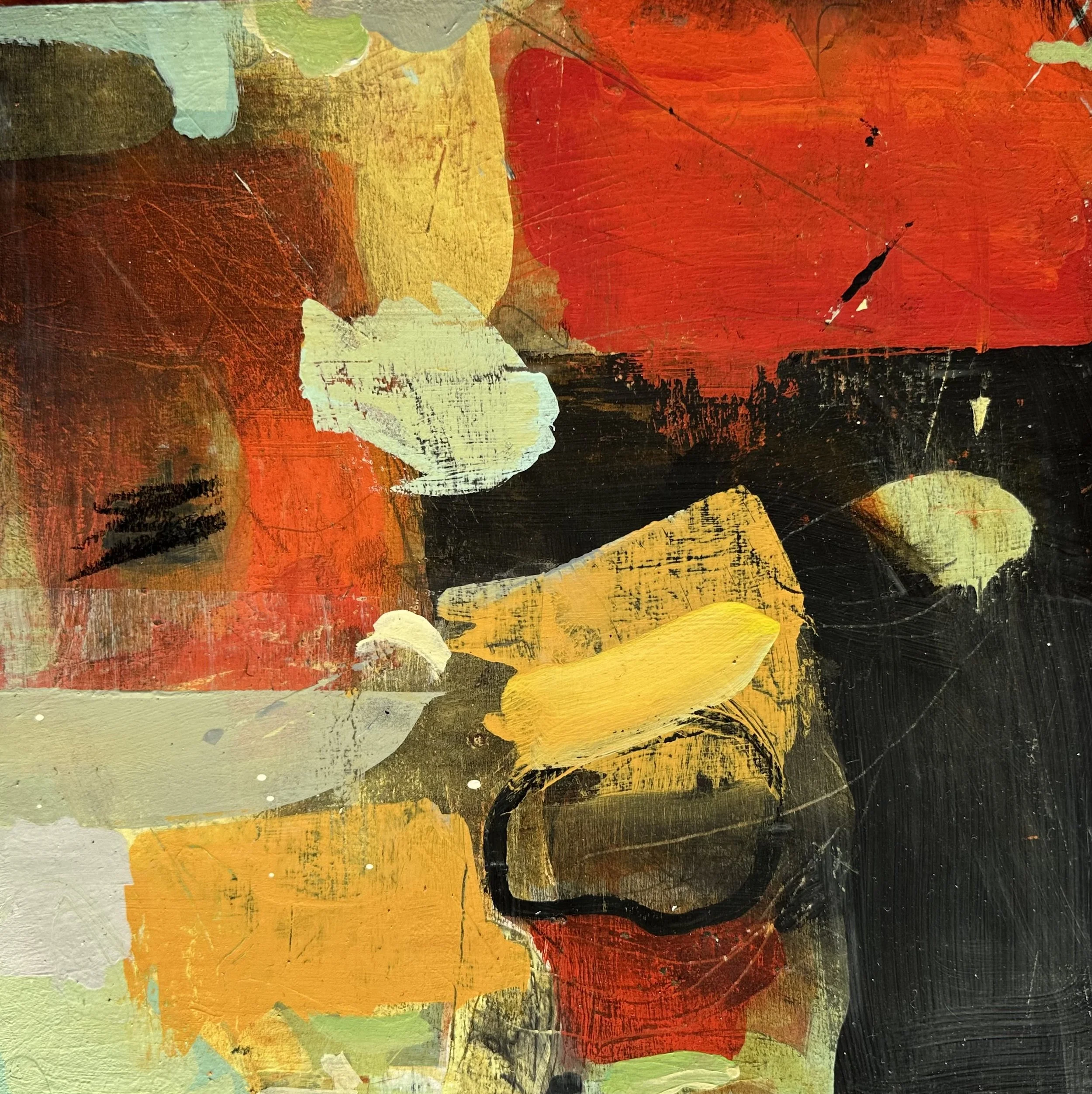 float 12"X 12"  acrylic on panel