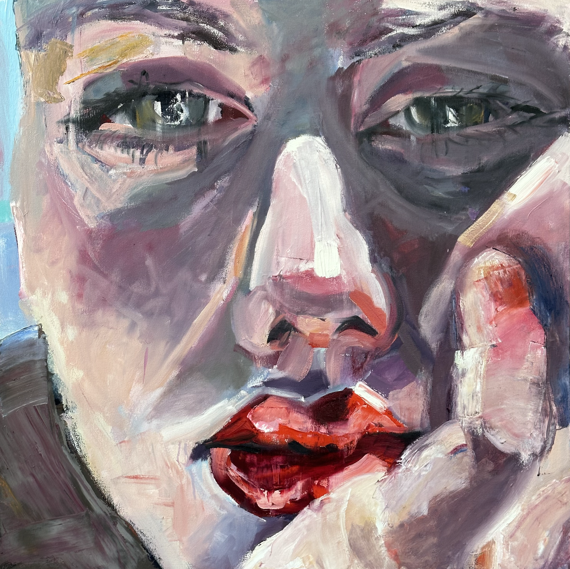 "Borderline"  30" X 30"  Oil on Canvas