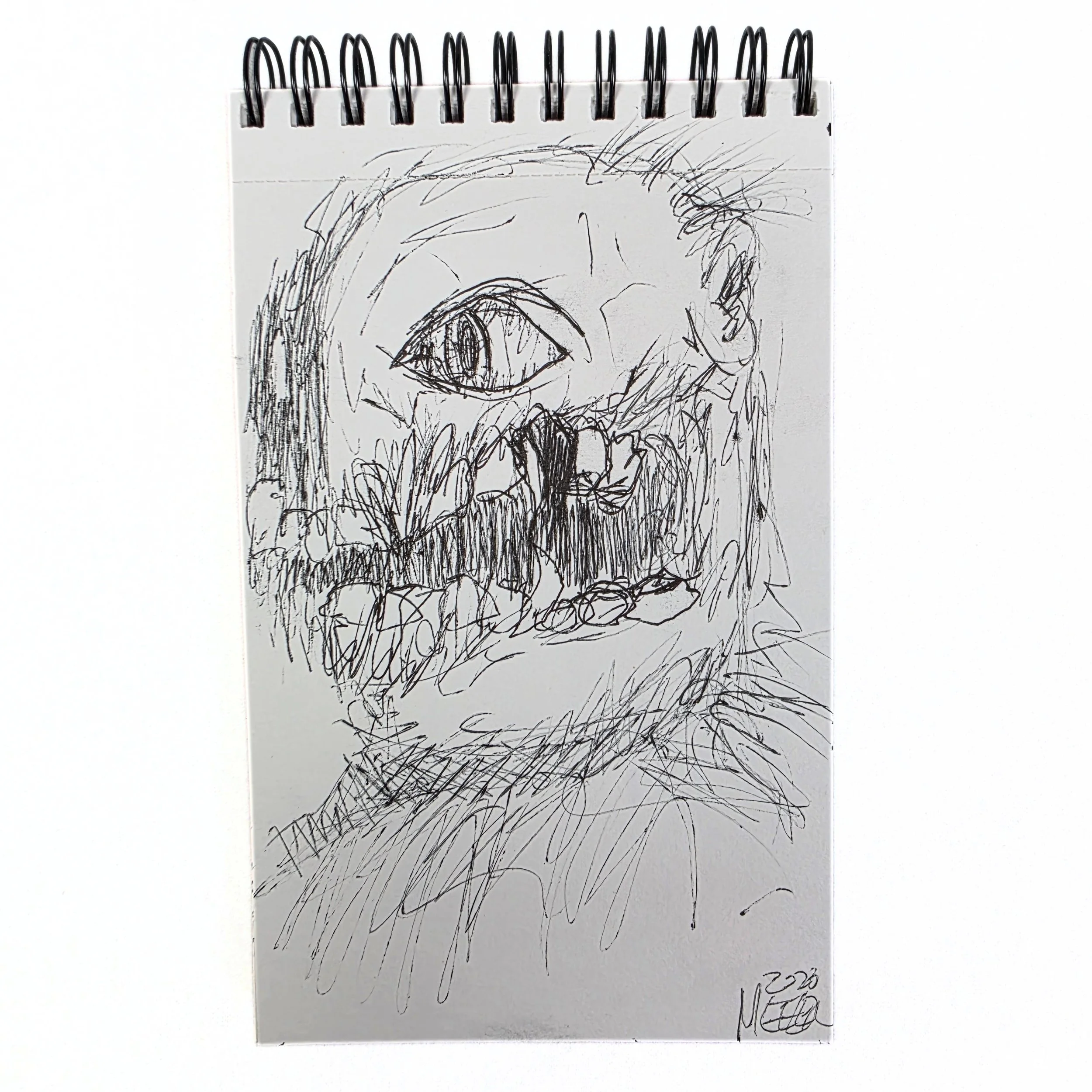 "Another Tooth Pulled" Original Meeler Sketch 4x6in