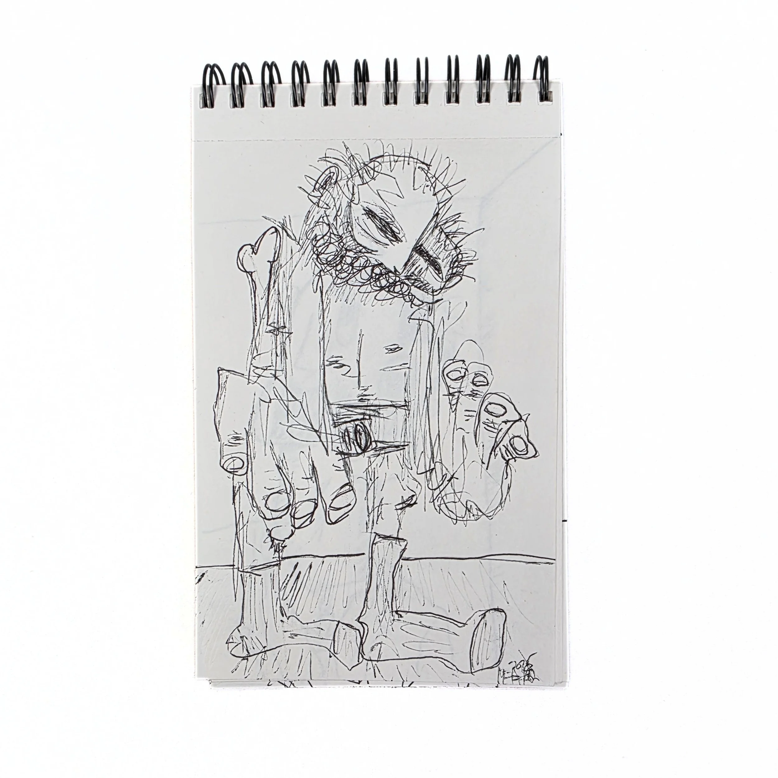 Untitled Original Meeler Sketch 4x6in