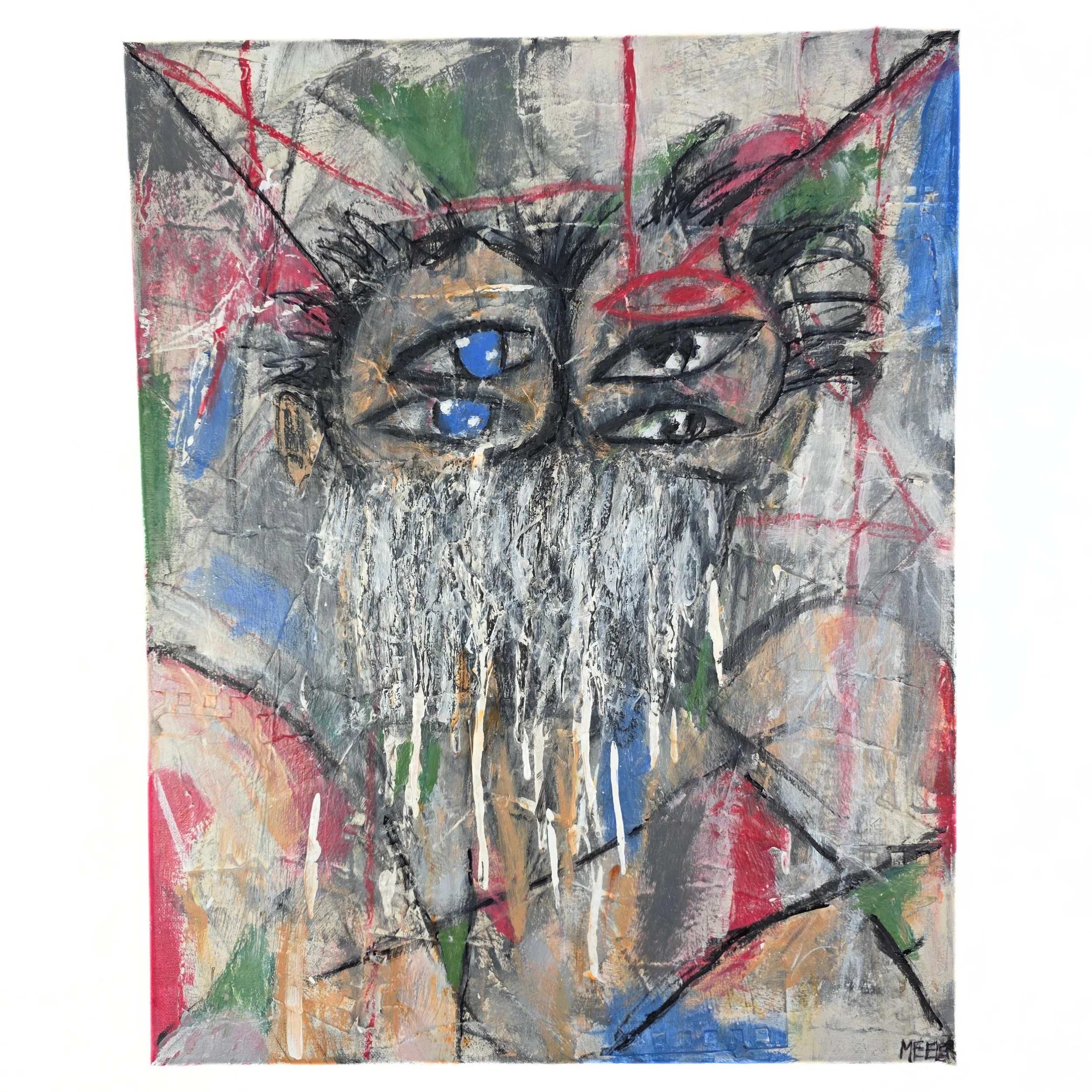 "Lost my bearings" Original Painting on Canvas 16x20in