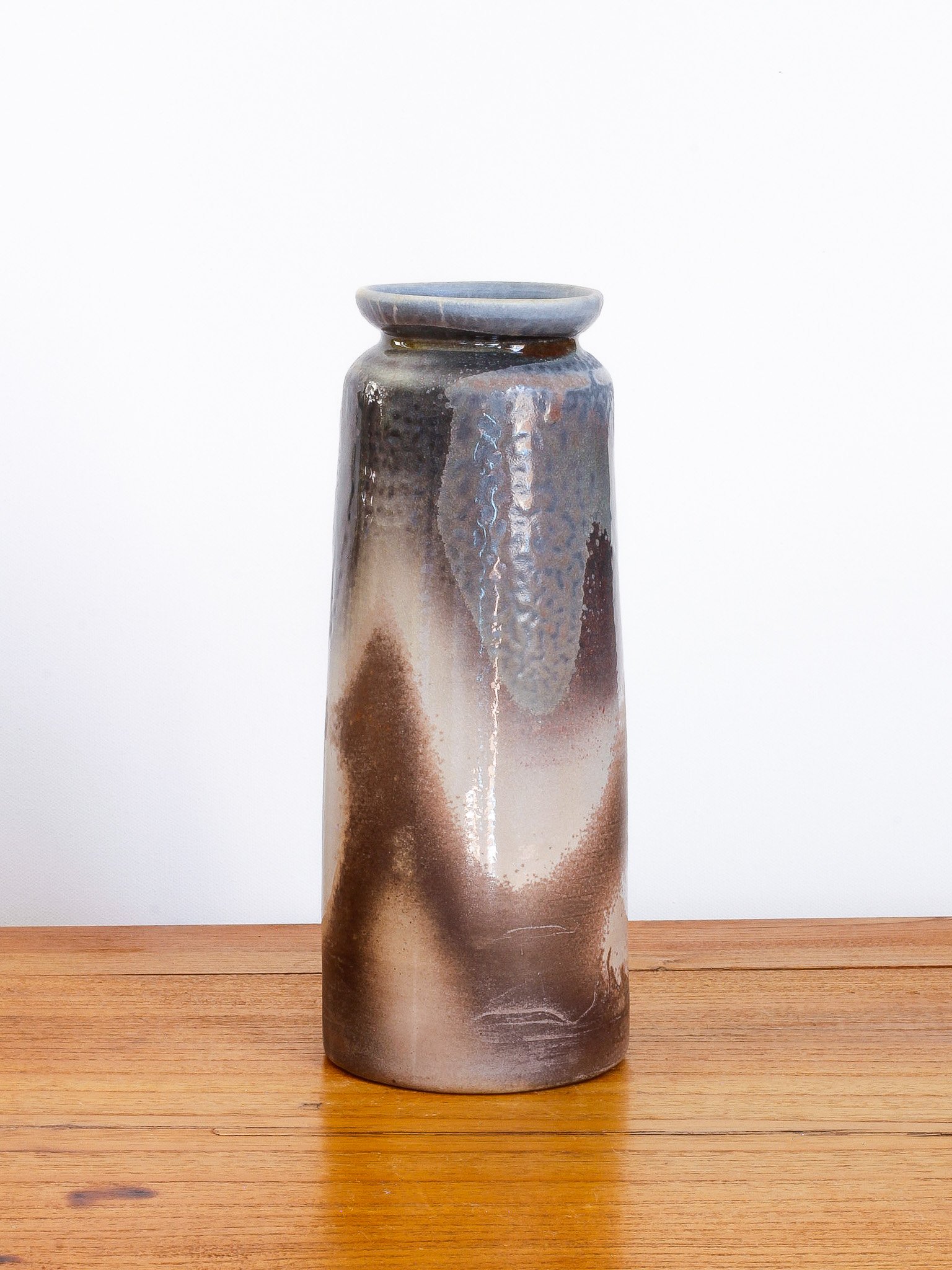 Unique woodfired ceramic flower vase