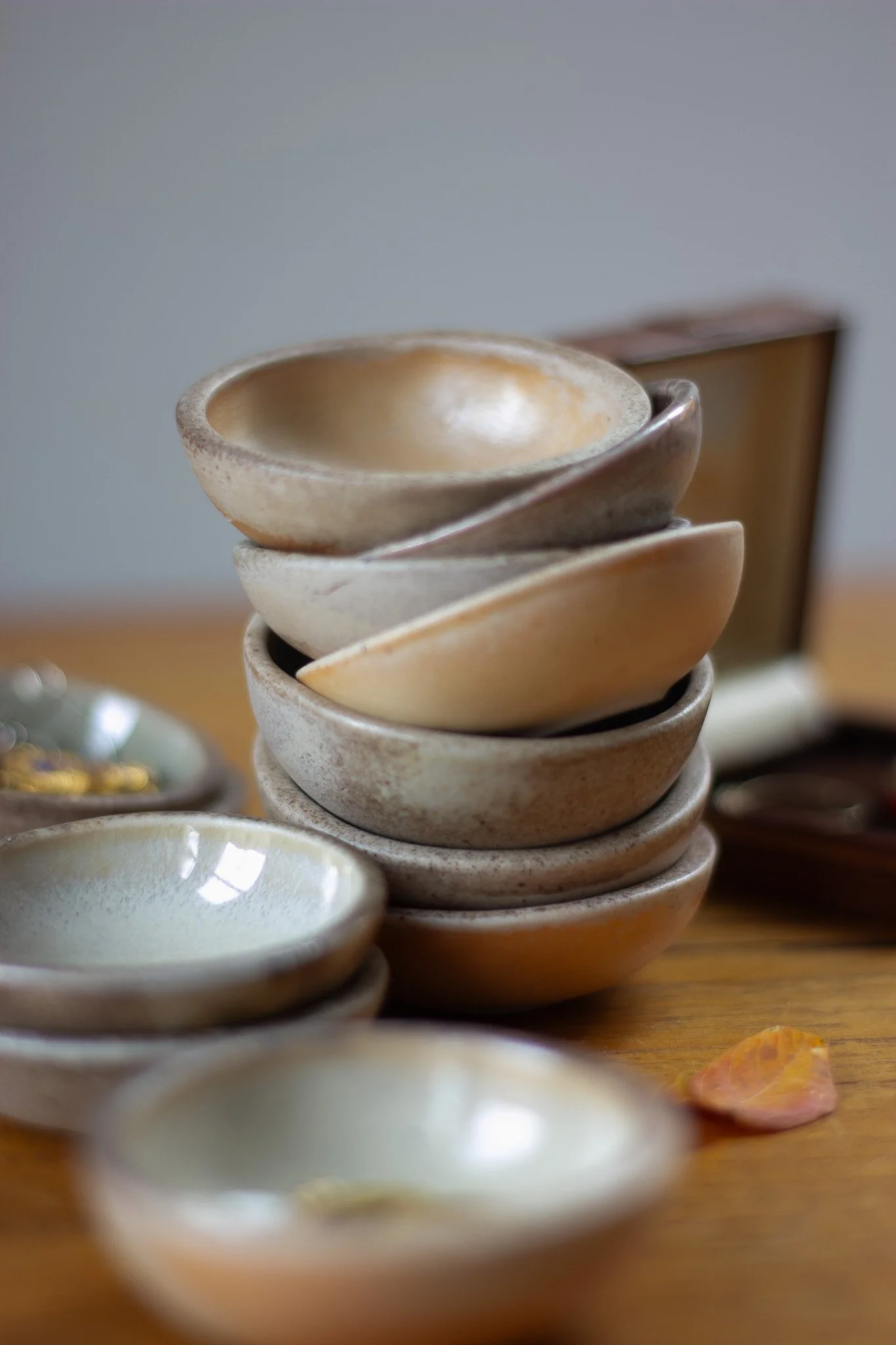 Handmade ceramic catch-all bowls for jewelry
