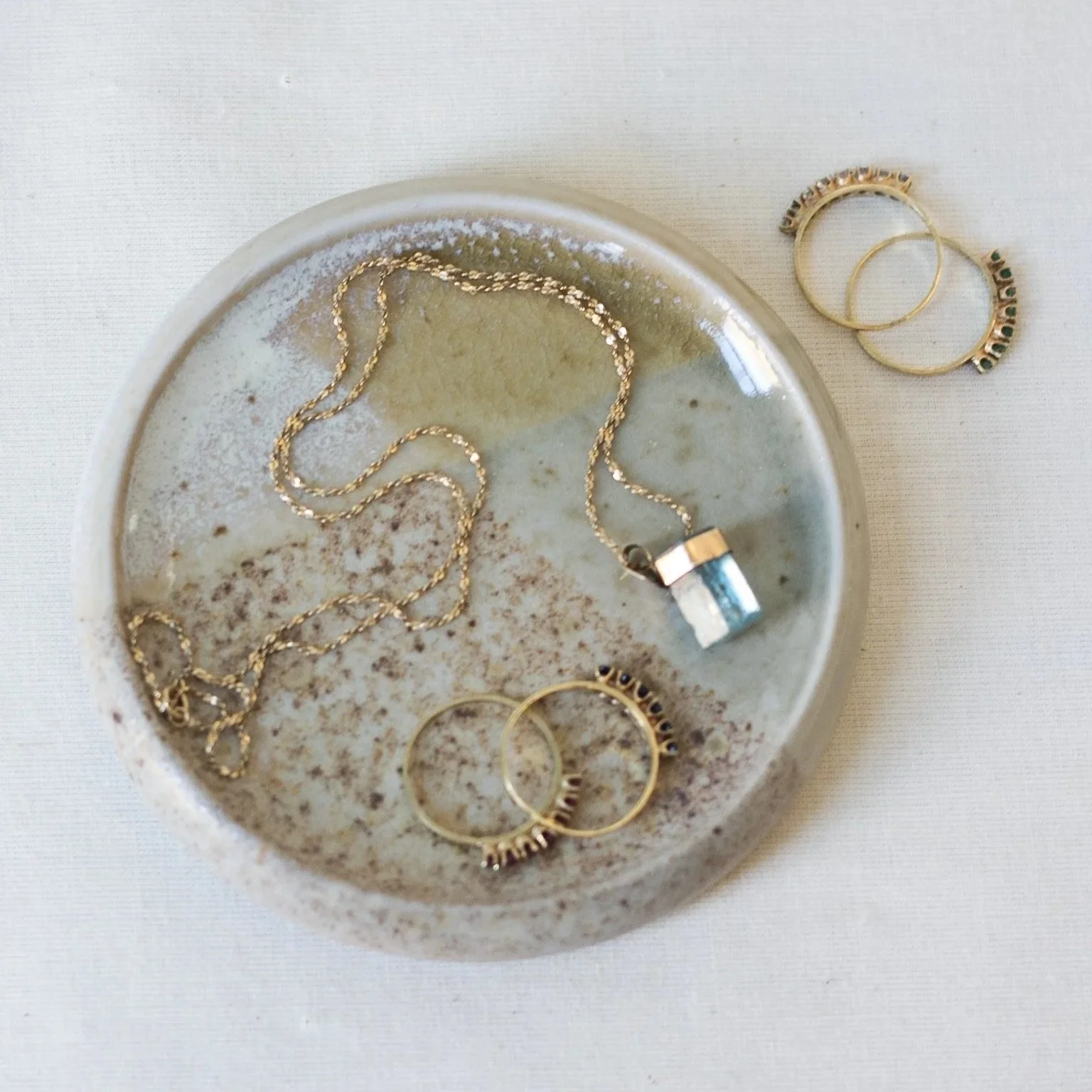 Ceramic Jewelry and Trinket Dish