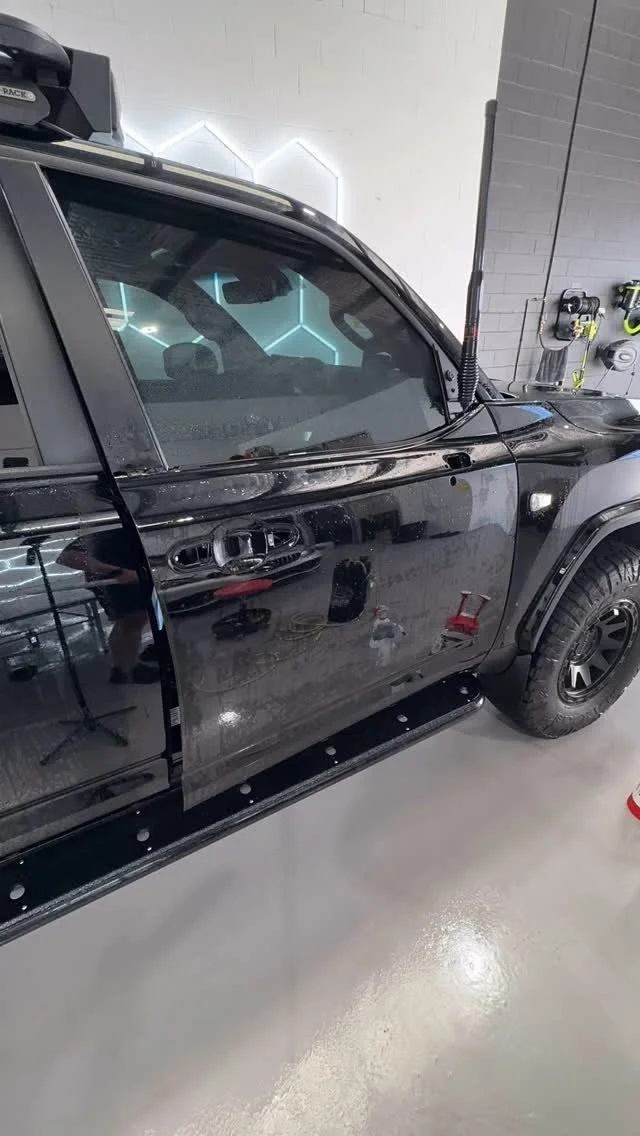 PPF remove and replace on this 300 series door after copping some off road carnage. Absolutely no damage to the paint which means no need for a panel shop.
Fast turn around and retain factory paint👌🏼 that’s a win.