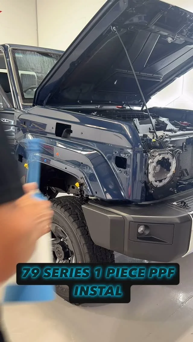 Oddly satisfying 👌🏼
Who is digging the satin blue?
#ppf #matteppf #totota #79series
