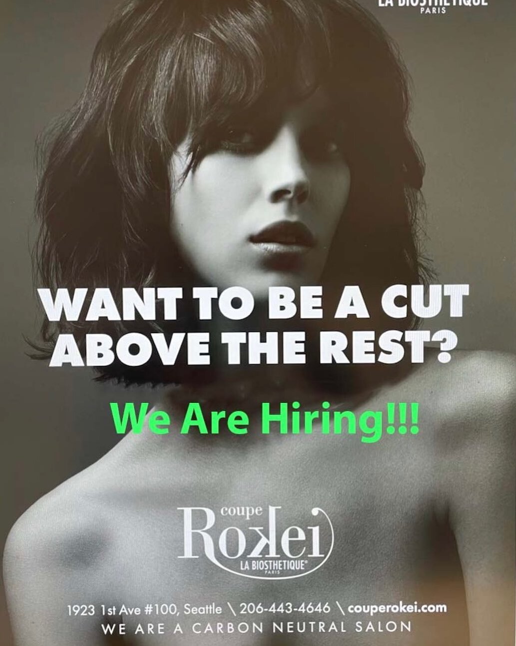 Hello hairdressers and those who want to build a career with a team dedicated to advancing the beauty industry.  #