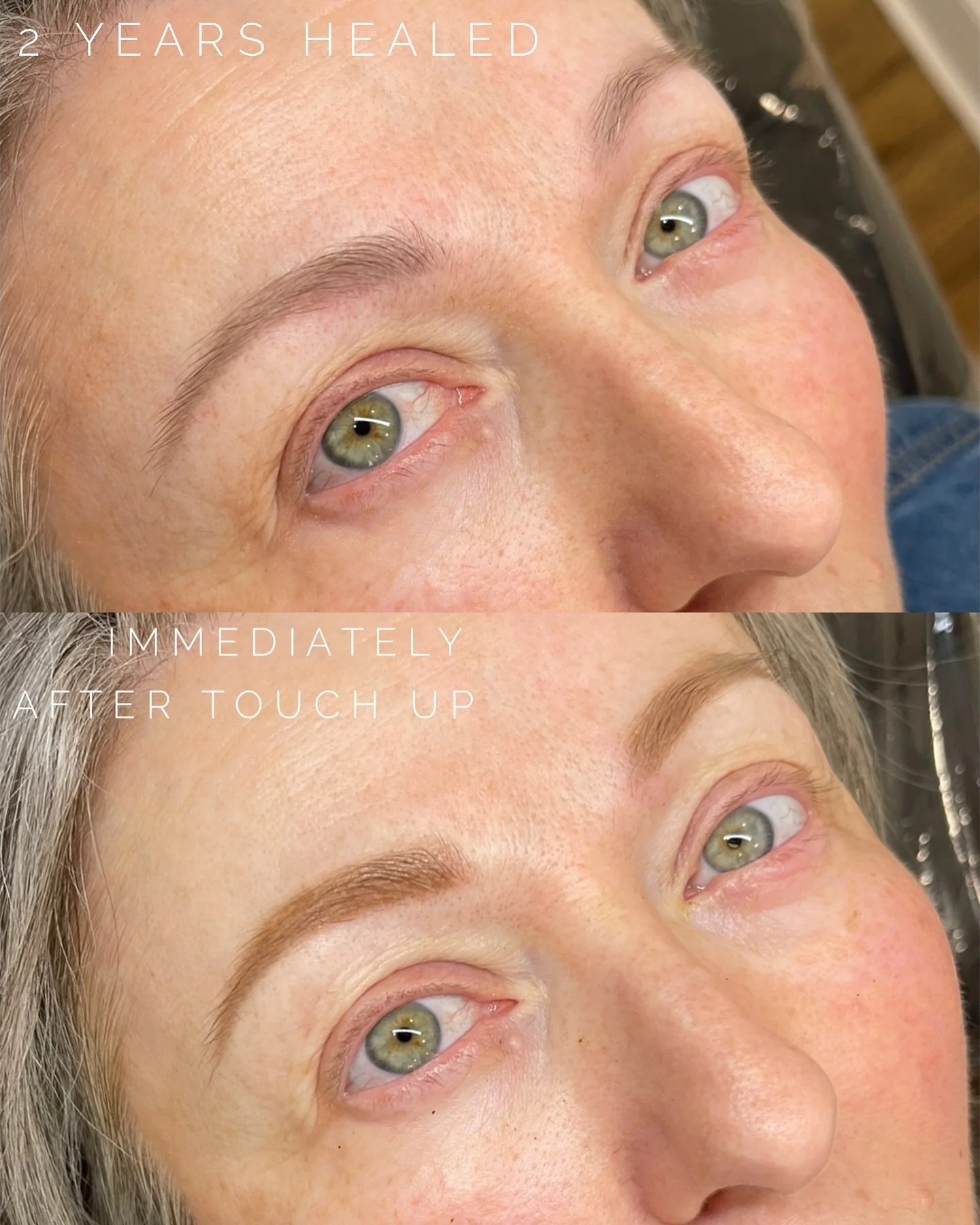 Two years later and still flawless! Permanent makeup proves its worth with lasting results and effortless beauty. 🤩