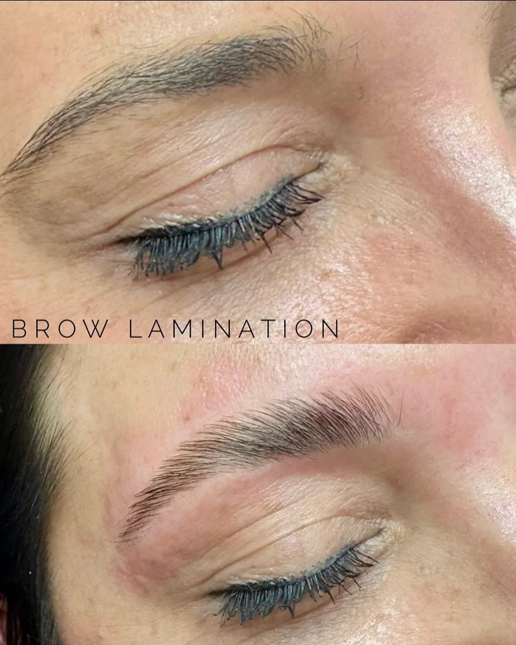 Fluffy, full, and flawlessly styled!! Brow laminations lift, shape, and set your brows to perfection! 👏