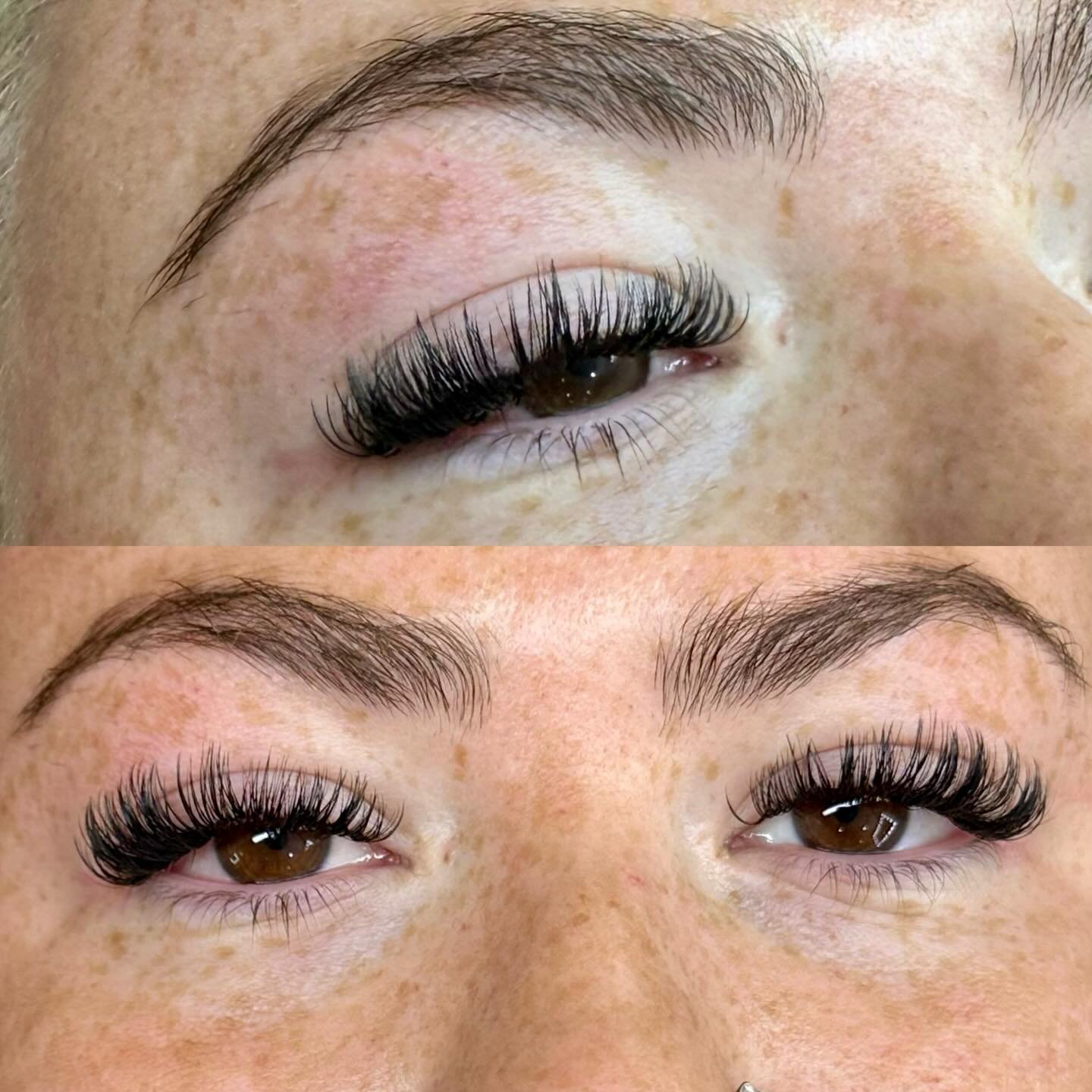 Two sets, same goal: full, fluffy volume ✨😍