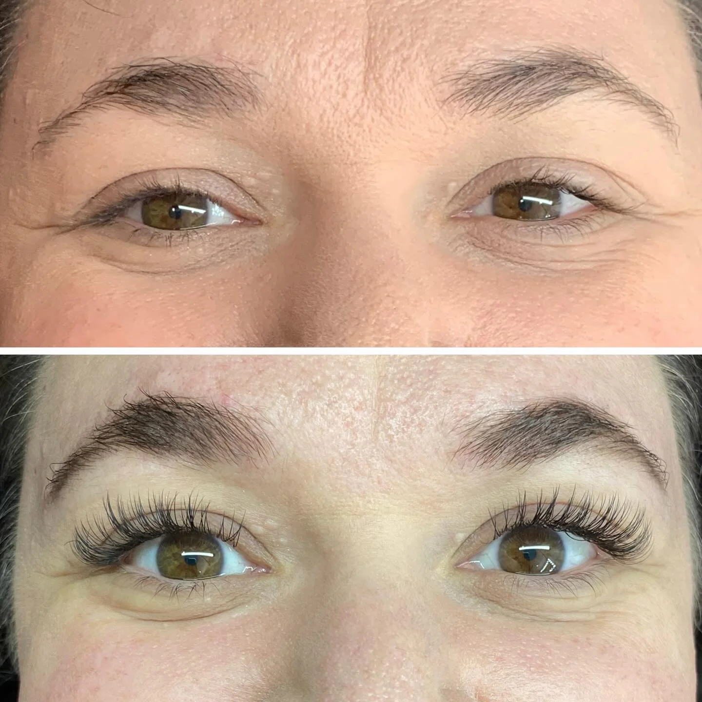 From serene hands to stunning eyes 👀💆&zwj;♀️ Our massage therapist Janet treated herself to a classic full set + brow tint!