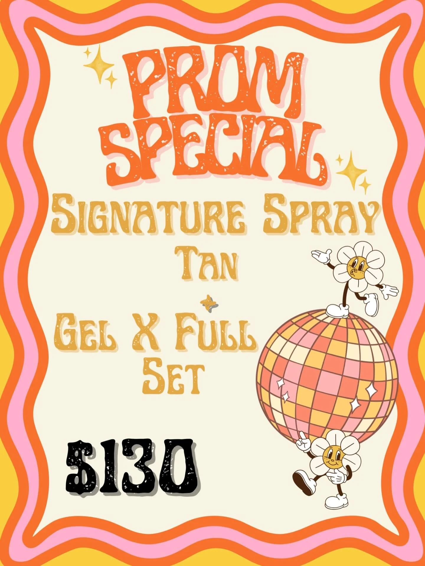 ✨ Prom Special Glow-Up ✨
Signature Spray Tan with a Gel-X Full Set, the perfect combo! Come get Prom ready with Holly and Brianna!
Spots are limited!! Book now!