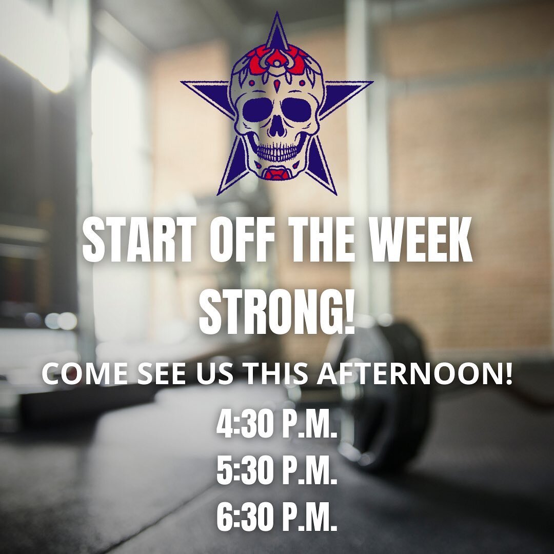 It&rsquo;s a new week! Make sure to set the tone on a high note and get a workout in! Our evening classes are OPEN! Be sure to sign up through the MindBody app to reserve your spot or if you&rsquo;re new - stop by and get started today!