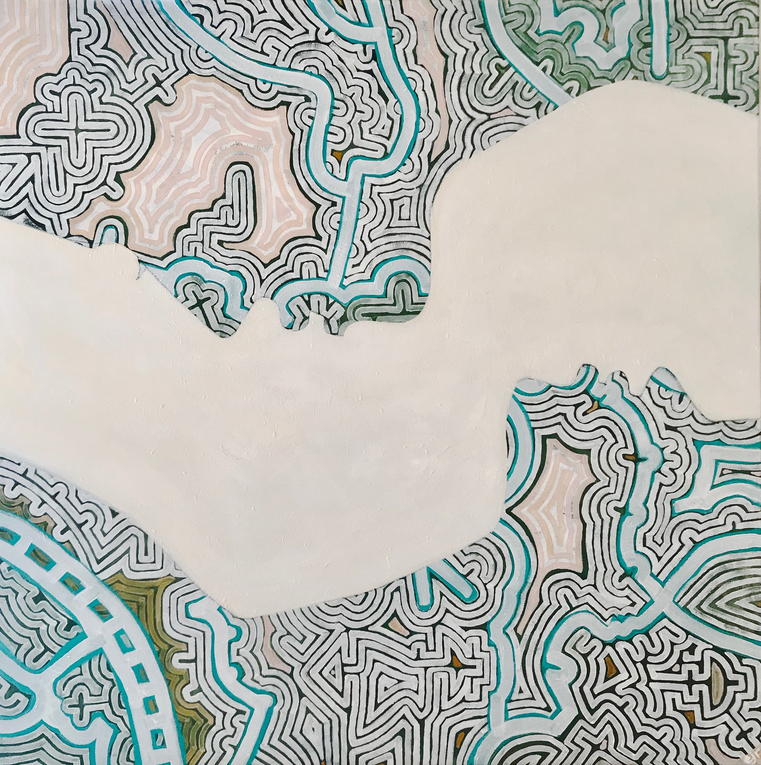 Face to face
where have we come from? Who are our ancestors? What blood runs through our veins?
Acrylic on Canvas.