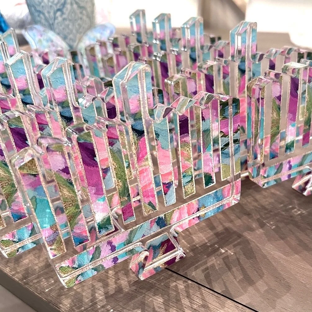 💕Share with a friend who you think would enjoy this acrylic menorah!

They&rsquo;re going fast and I won&rsquo;t be restocking this season. Get them now while they&rsquo;re 25% off! Use code MJTI now through Cyber Monday on all acrylics, including m