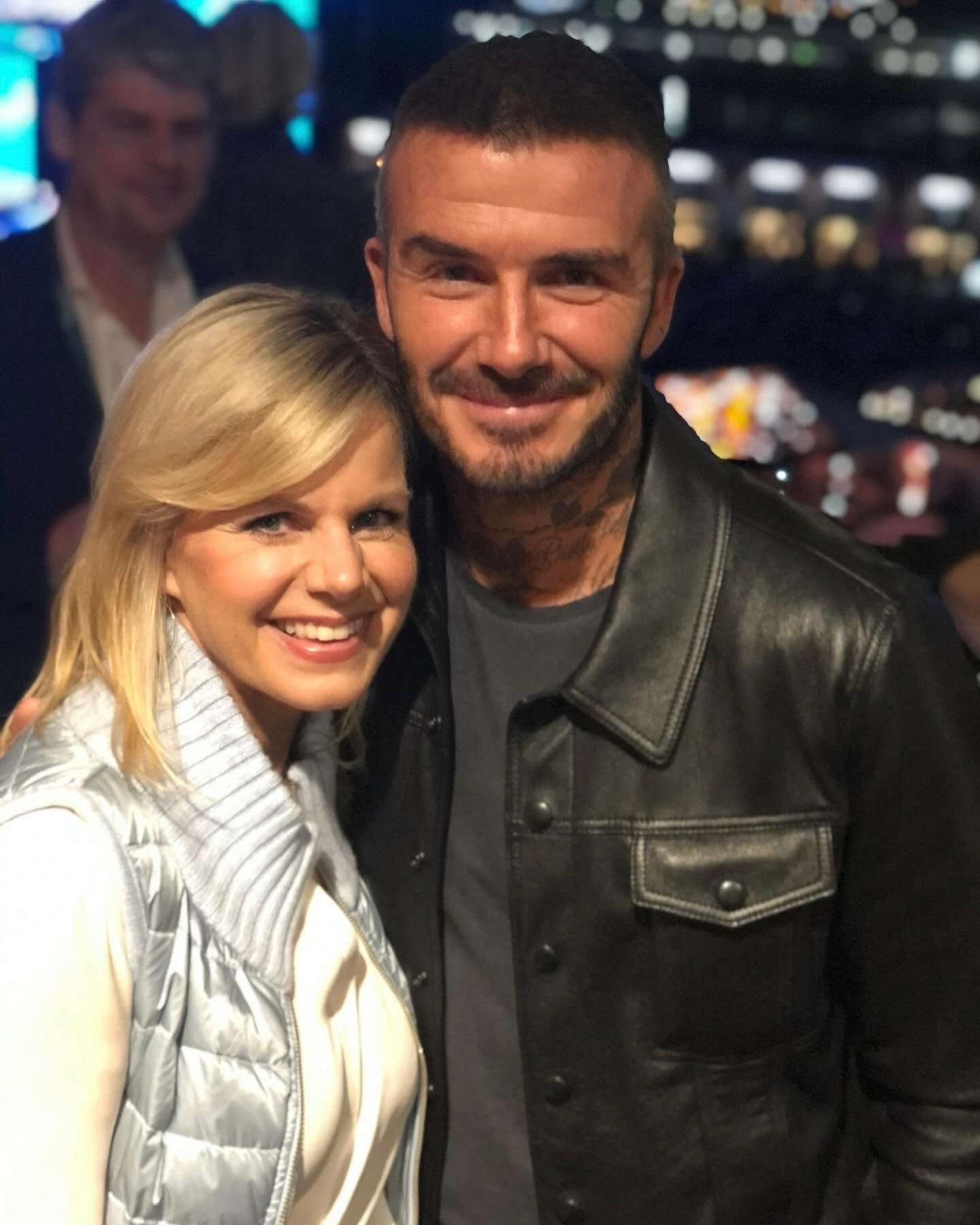 One of my favorite #throwbackthursday photos ever from San Francisco at a @fleetwooddmac concert with @davidbeckham when we were both speaking at the same event. Love this photo!