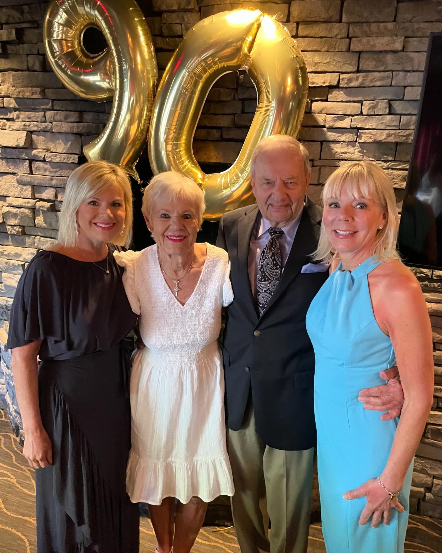 Still celebrating my dad&rsquo;s 90th through the weekend &hellip;. Because when you make it to 90 why not? Wonderful being with my parents and my sister. #happybirthday