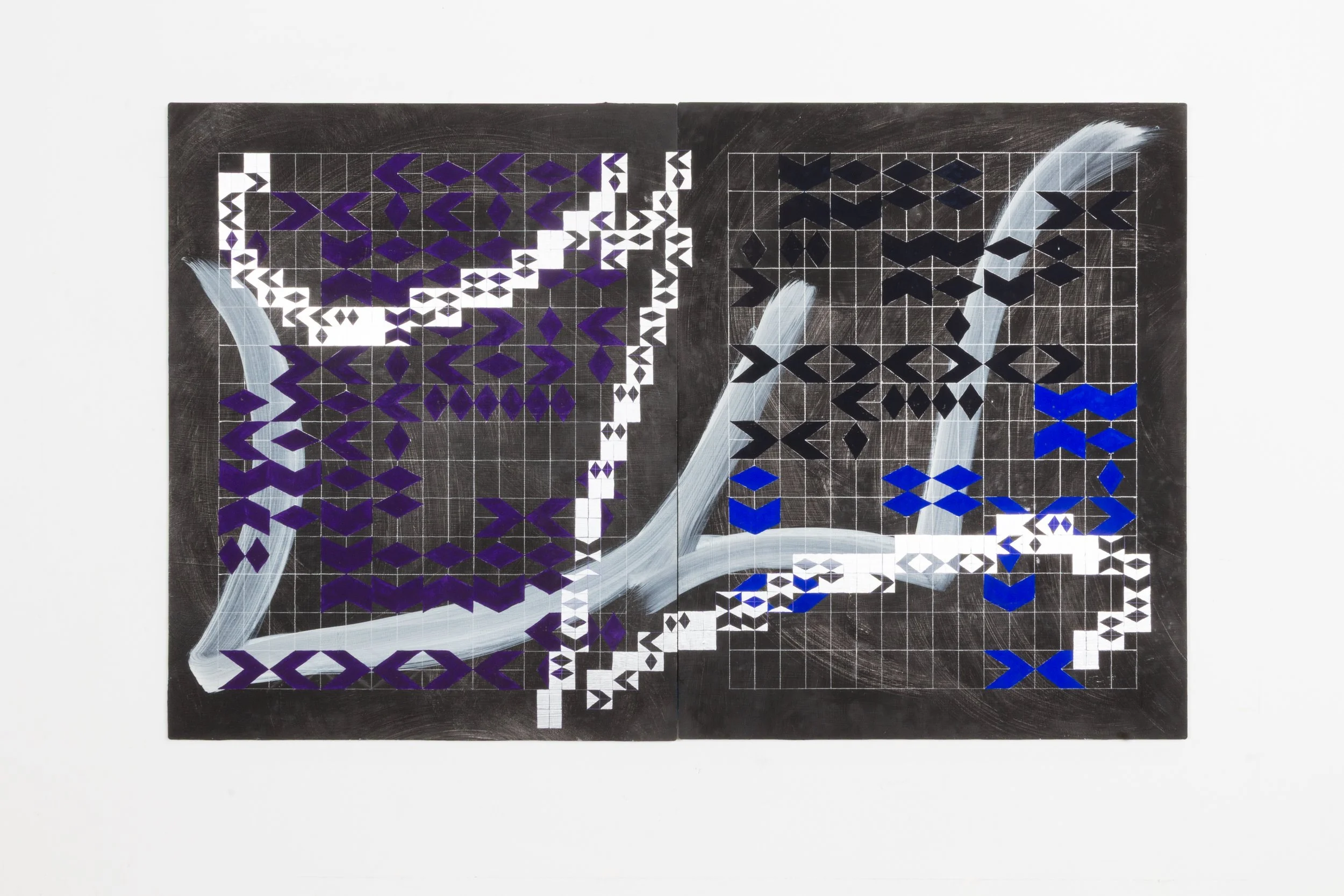 Pages (For a Long Time Logical), 2025, Flashe and enamel on aluminum composite panel