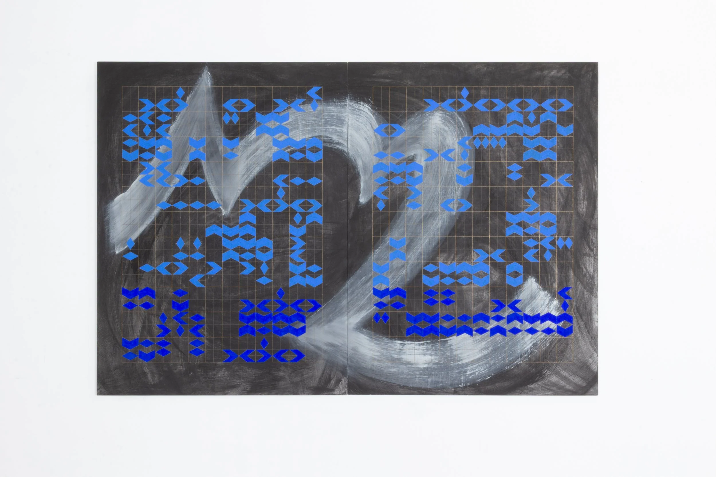 Pages (Discover), 2025, Flashe and colored pencil on aluminum composite panel