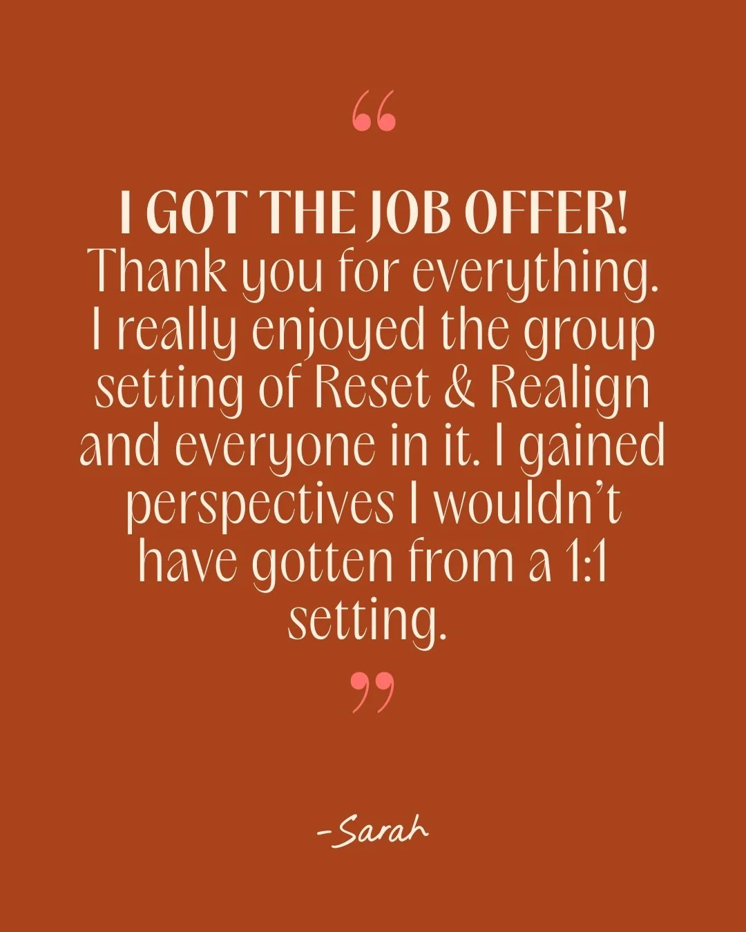 I LOVE leading my Reset &amp; Realign calls. When someone completes the program, something special happens in the last 5-10 minutes of the call. The energy shifts, we start chatting, laughing, and celebrating each other&rsquo;s progress.&nbsp;

Last 