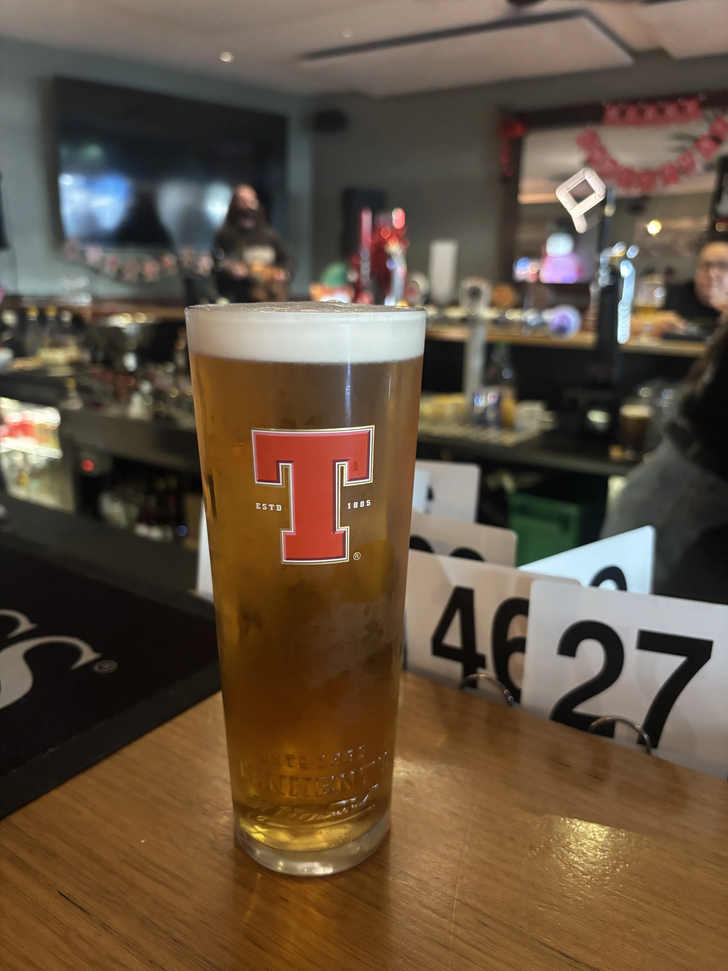 Tennents lager on draught at The Cross in St Kilda